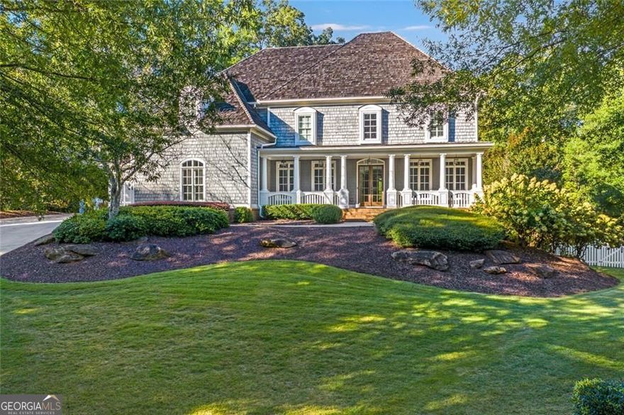 Welcome to this exquisitely renovated Cape Cod style home in the heart of Milton!  Just minutes from downtown Crabapple, downtown Alpharetta & GA-400, this is the best location in Milton & zoned for Top Rated Schools.  This open floor plan features a new custom chef's kitchen with ample storage along with a spacious scullery & beautiful quartzite stone counters.  Truly a dream space to both cook & entertain with natural light flowing in from all rooms.  White oak floors can be found throughout this home along with beautiful architecture and unique, sophisticated design. Large dedicated office can be found on the main level along with a tranquil covered patio with a wood burning fireplace overlooking the greenspace & private saltwater pool. Pool area is plumbed and ready for your new outdoor kitchen & cabana!  A new irrigation system was added as well as a new cedar roof!   The day-light terrace level boasts 10' ceilings and presents endless possibilities for customization, catering to your lifestyle needs.  This unique home blends Cape Cod charm with unparalleled luxury and convenience in the heart of Milton, Welcome Home!