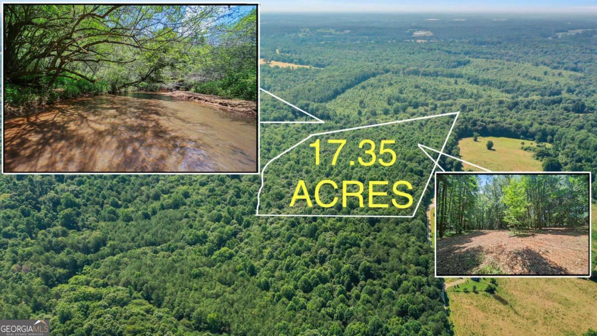 Explore 17.35 Acres of Creekside Serenity with Winding Trails and Expansive Potential. Welcome to your slice of North Georgia wilderness-17.35 acres of natural beauty in Banks County, where peace, privacy, and adventure converge. This property is a rare find, featuring a spring-fed creek, lush wooded surroundings, and an extensive network of walking trails that wind through the land like your own personal nature preserve. Whether you're looking to build your forever home, establish a weekend getaway, or invest in land with long-term value, this tract is ready for it. The property is clearly marked with signage and survey ribbons for easy reference, but for the best experience, we recommend using a property navigation app like DeerStand. Be sure to plug in coordinates 34.24049, -83.41713 for the most scenic and accessible spot along the creek. The land features a mix of level and gently rolling terrain, offering a variety of potential build sites, and it's already build-ready with a satisfactory perc test completed. Electricity is conveniently available at the road, streamlining your development plans from day one. Located just 10 minutes from I-85, downtown Commerce, and the Tanger Outlets, and within 30 minutes of Athens and Braselton, you'll enjoy the quiet of the countryside without sacrificing convenience. For those seeking even more space, adjoining lots are also available-expand your vision as far as you'd like. With natural features that are getting harder to find and an unbeatable price per acre, this property offers one of the best opportunities in the region. Come walk the trails, listen to the creek, and imagine what you could create on this stunning land.