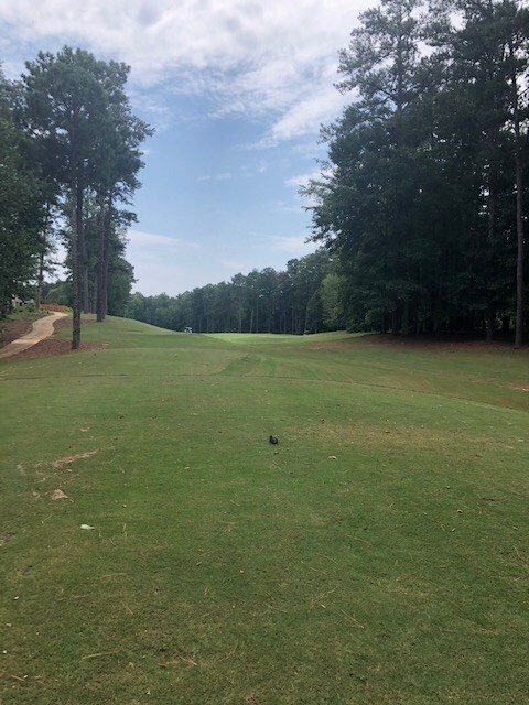 Golf course lot - Large cul-de-sac lot in the sought after Covington Place. This lot over looks the 7th Tee box of Ashton Hills Course and is located right off of the Covington Square and just a golf cart ride to fine dining, shopping and down town Covington. Bring your builder and build your dream home.