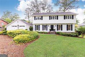 Welcome to this beautifully renovated traditional home nestled in the established neighborhood of Eastvalley Estates in East Cobb. This 4-bedroom, 2.5 bath home offers the perfect blend of classic charm and modern updates. Step inside to discover a home full of natural sunlight, designer finishes throughout, new flooring on the main level, custom lighting, and an updated kitchen with quartz countertops and stainless steel appliances. Fireside family room overlooks a massive sunroom that adds an additional 350+ square feet of living space not included in the listing square footage. Upstairs, you will find four generously sized bedrooms including a beautifully updated primary suite with double vanity and walk-in closet. The basement offers endless possibilities-home gym, media room or bonus living space. Location, location, location-close proximity to I-75, Sope Creek Park, East Cobb Park, and the Battery/Truist Park. This turnkey home is truly move-in ready!