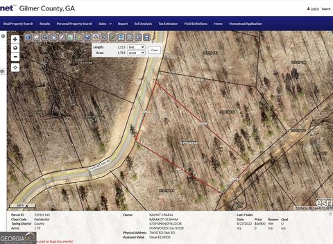 L345 Twisted Oak RD Talking Rock GA 30175