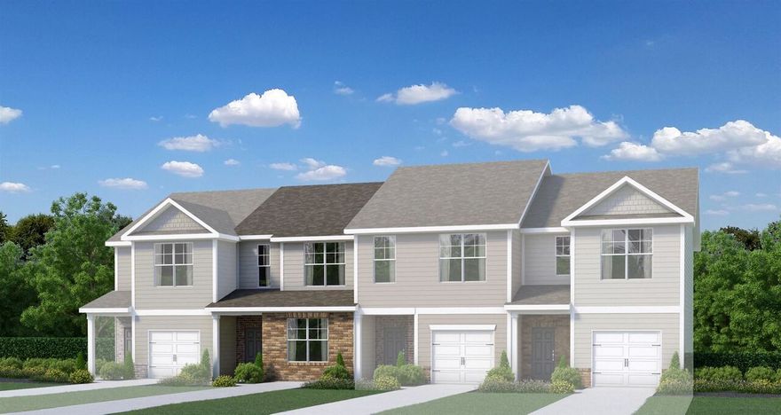 The DogwoodC2 Plan, Two Story, 2 Bedroom, 2.5 Bath Townhome New Construction.  Very open plan with Dining Room Family Room Combo & open to kitchen.  The kitchen has 42" cabinets with Granite countertops, Pantry, Island, Black Appliances including Range, Dishwasher, Microwave. Large Owner's Retreat with Dual Sinks & Walk in Closet.  Second Bedroom has attached bath as well.  Great Roommate Plan!  Black Refrigerator, White Washer/Dryer Included with purchase of home if Purchaser closes home using a Lender from Seller's Preferred Lenders List.   2" Faux Wood Window blinds.