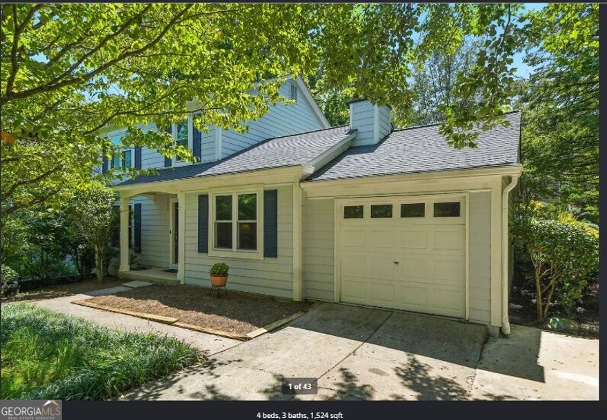 Welcome home to this charming residence featuring hardwood floors throughout most of the house and a modern kitchen complete with granite countertops and beautiful tile backsplash. The partially finished daylight basement includes a spacious office and additional storage areas - perfect for your work-from-home setup or extra organization space.    On the main level, you'll find a bright living room, dining area, a large separate family room, half bath, and laundry hookups conveniently located near the garage. Upstairs offers three comfortable bedrooms, including a primary suite with an attached full bath plus another shared full bath for added convenience.    The home also includes a one-car garage and a well-kept lawn (tenant responsibility, with optional monthly lawn service available for $60).    Appliances included: stove/oven, dishwasher, and refrigerator.