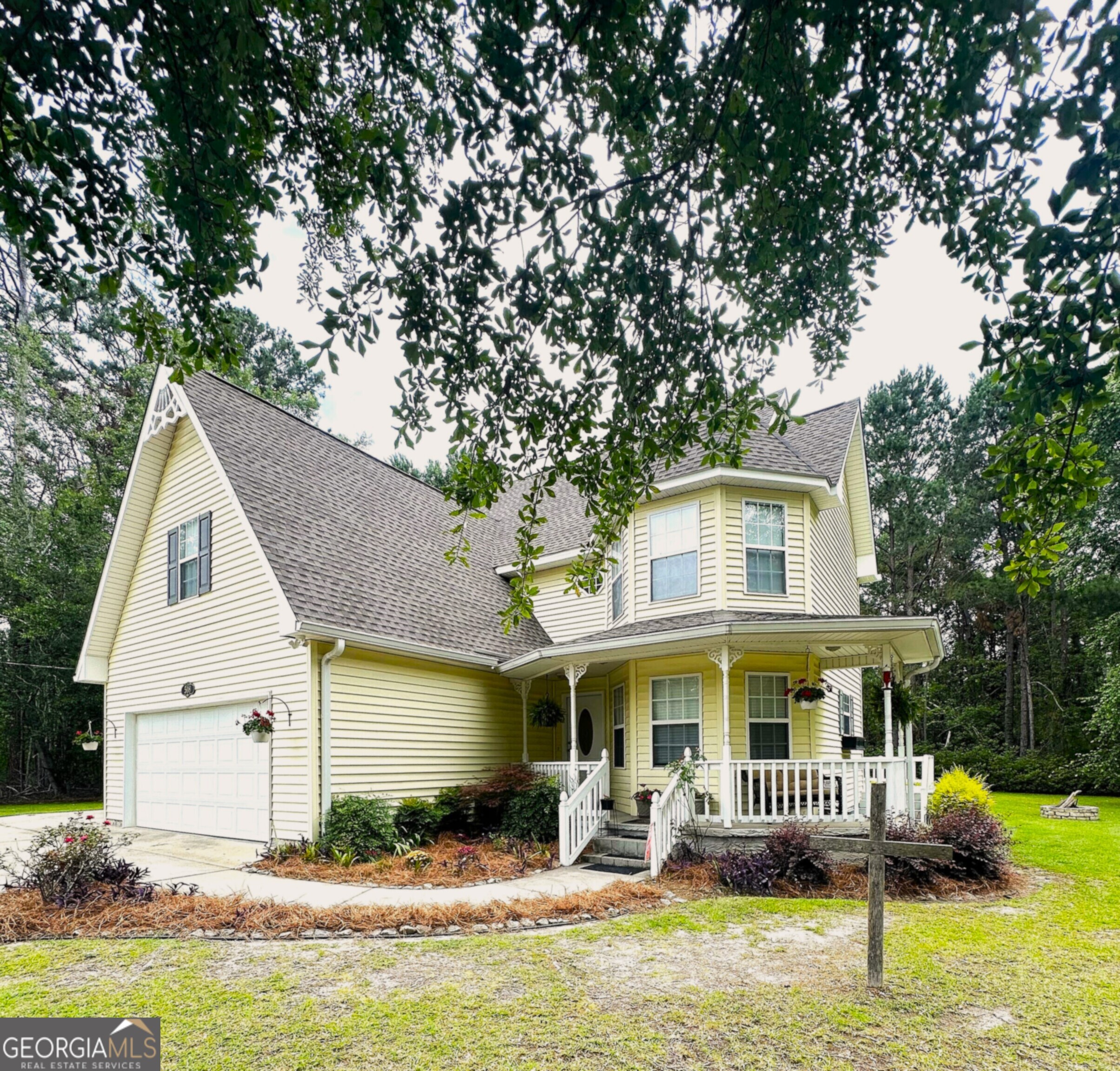 Charming and Inviting Updated Home in Great Neighborhood - Situated on 2 Lots Just a Golf Carts Drive Away From Swainsboro Country Club, Emanuel County Rec. Dept. and Emanuel County Airport - This Beautiful Home Immediately Invites Guest In Through The Open Foyer Which Leads Into the Large and Spacious Den with Fireplace and Two Skylight Windows, Open Staircase and Kitchen with Breakfast Area, Ample Counter Space and Plenty of Cabinets - Nice Dining Room with Double Windows Looking Into Back Yard - Laundry Room with Cabinets - Half Bath Downstairs - Upstairs Welcomes You into 2 Guest Bedrooms and Full Guest Bathroom - Also Upstairs is The Spacious Master Bedroom and Bathroom - The Master Walk-In Closet Opens Into a Large Sewing/Craft Room - Large Attic Space Accessible With Pull Down Stairs - Spacious Single Car Garage ( One Car and Golf Cart Could Fit Comfortably ) - Large Side/Rear Deck - Cozy Front Porch - Beautiful Landscaped Yards - Convenient Outdoor Storage Building - Cement Driveway and Additional Parking Space - Downstairs HVAC Replaced in 2021 - Upstairs HVAC Serviced in July 2024 - Water Heater Replaced in 2023 - New Architectural Shingle Roof in 2025 - Termite Bait System Serviced Thru CINGO - Call DRB Realty To Take A Tour 478-237-7292