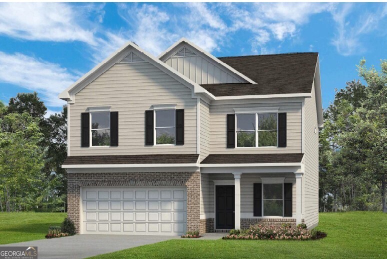 Move in Ready September 2025! The Harrington plan in Kingston Park by Smith Douglas Homes. This home offers a wonderful oversized Owner's suite. This top-selling plan features an open kitchen with granite counters, stainless appliances,and upgraded cabinetry that is adjacent to the fireside family room. Separate dining room. Luxury Vinyl flooring throughout the main level. Large rear patio 8x15. Owner's suite is large enough for a sitting area, and owners bath has a garden tub and separate shower. Laundry room access through the owner closet. Three guest bedrooms, shared full bath and laundry room complete this level. Photos are representative of plan not of actual home being built. Seller incentives with the use of preferred lender.