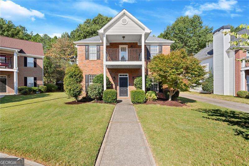 3321 Chastain Landings Court offers timeless curb appeal with a charming brick front and inviting double front porch. Inside, the thoughtfully designed floor plan provides generous living spaces ideal for both everyday living and entertaining. Recent updates include new flooring throughout and fresh paint in many rooms, creating a bright and move-in ready interior. The home also features rear-entry garage parking and a fenced backyard, perfect for outdoor enjoyment and added privacy. Nestled in a small, welcoming community, this property combines neighborhood charm with a prime Marietta location close to shopping, dining, schools, and Kennesaw State University. Roof is 7 years old, HVAC is new in 2024.
