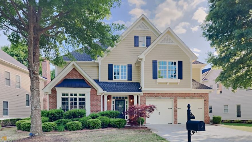 This is a 2 story 5 bedrooms 2.5 bathrooms home with a beautiful spacious stone patio and lush landscaping. The home invites you to a 2 story foyer, new luxury vinyl flooring, new paint and carpet. The open floor plan showcases pillars between the family room and kitchen as well as the dining room and living room. The kitchen has an island, quartz countertops and stainless steel appliances. The half bath and laundry room are on the main. The garage has cabinetry for your storage items, which is always a plus ! The primary suite, full bath and bedrooms are on the 2nd floor. Look no further, your new home awaits you ! Come check it out and place your offer !