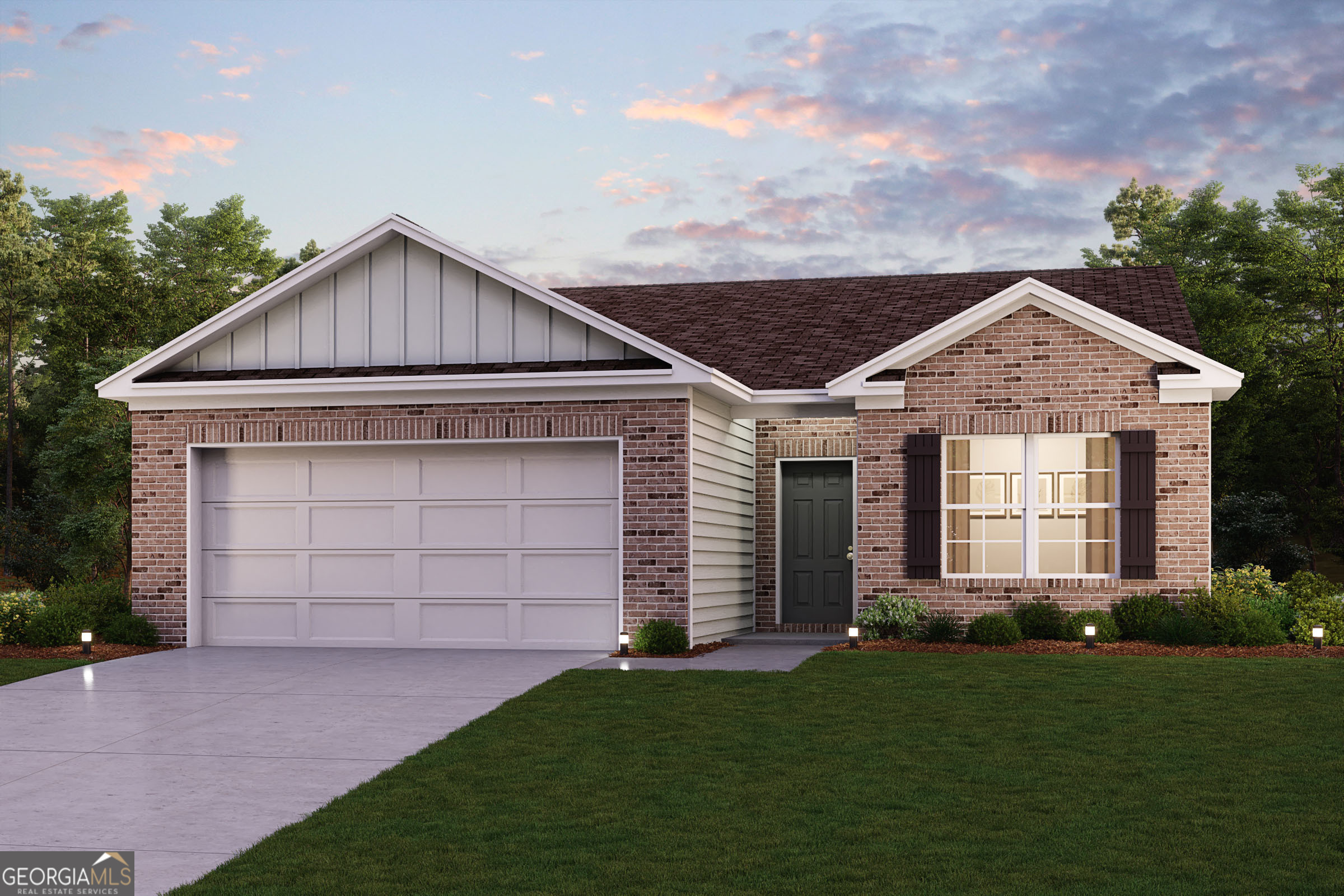 Welcome to your dream home in the Liberty Heights. The Beaumont Plan features a spacious open-concept design, seamlessly connecting the Living, Dining, and Kitchen areas-perfect for relaxation and entertaining. Natural light fills the home through Low E insulated dual-pane vinyl windows, highlighting elegant Shaker cabinets, granite countertops and stainless steel appliances, including an electric smooth top range, dishwasher, and over-the-range microwave in the kitchen. Retreat to the expansive primary suite with a private bath, dual vanity sinks, and a generous walk-in closet. This home also offers two well-appointed bedrooms, a thoughtfully designed secondary bathroom, and a serene patio-ideal for enjoying morning coffee or sunsets. Experience modern living at its finest in this beautiful Beaumont Plan home, where comfort meets style!