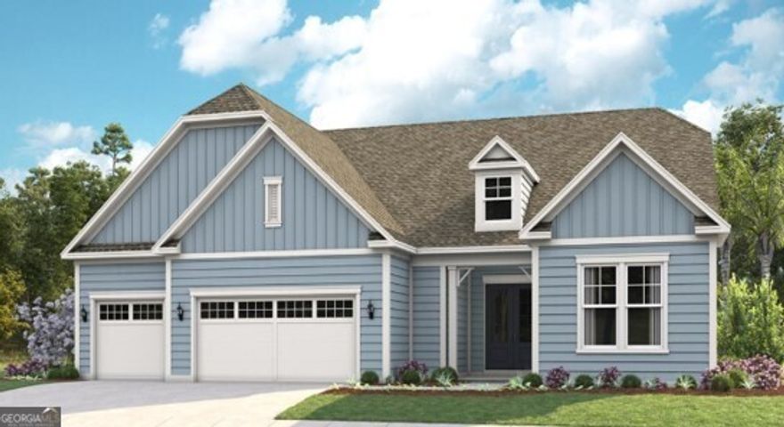 **NEW CONSTRUCTION**  READY TO MOVE IN 3/2026!  This TAYLOR FLOOR PLAN is east facing, has a cozy covered front porch, an extended covered lanai outdoor living space out back and an extended 3-car garage setup. Our designer finishes are carefully selected. They include a Gourmet kitchen with Cambria Skara Brae quartz countertops, a single bowl undermount kitchen sink and an enhanced lighting package throughout. The Taylor is architecturally designed for functional pathways between gathering spaces ensuring entertaining is a breeze. Upon entering the double doors welcoming Foyer leads you to a spacious Open Kitchen and Great Room with an expanse of windows and doors overlooking the expanded covered Lanai.    All bedrooms are complete with private Baths and located in separate corners of the home allowing for privacy.  Cresswind at Spring Haven residents will enjoy access to a resident-exclusive clubhouse that features a SmartFit Training Center with cardio, weights and EGYM Smart Circuit Training, arts and crafts room, social ballroom and more. Outdoor amenities include Pickleball and Tennis courts, walking trails, a resort-style pool and event lawn This gated community features a full-time Lifestyle Director who engages residents socially and actively, which is Kolter's Cresswind Signature.  Cresswind is only a short drive away from downtown Newnan, the outdoor mall of Ashley Park and Atlanta's Hartsfield Jackson International Airport.