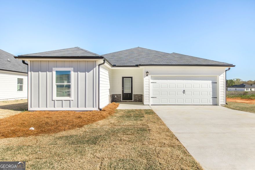 The Trinity plan is now available in our Georgian Walk West community. It offers 3 bedrooms, 2 bathrooms, and a two car garage. Your family is sure to enjoy the stunning kitchen and spacious living area paired with amazing upgrades already included. Come check out this brand new home for yourself!