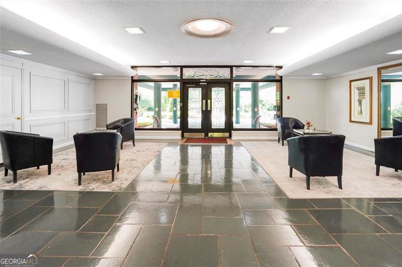 Meticulously maintained & professionally renovated condo residence in one of Buckhead's most centrally located & desirable buildings. THIS CONDO IS THE LEAST EXPENSIVE CONDO IN BUCKHEAD FOR LOCATION, AMENITIES, & VALUE FOR YOUR DOLLAR. Nestled in a very secure building, with very stable & mature homeowners ( NO RENTALS & NO DOGS ALLOWED), you won't smell any weed smoke in the halls ( yes I said it). Rare in-unit W/D hook-ups installed so no need to use the basement laundry room. Walk to Whole Foods, Shake Shack, Coca Cola Roxy, & so much more. Many of Atlanta's most beautiful & most expensive homes are just 2 blocks away, making for relaxing & elegant morning/evening walks & bike rides. High quality finishes throughout with no expense being spared including all BOSCH STAINLESS APPLIANCES which includes new wall oven, gas cooktop, dishwasher, & QUARTZ countertops, NEW TILE BACKSPLASH, BRAND NEW CUSTOM MADE SOLID WOOD CABINETS AND DOORS THAT ARE ALL SOFT CLOSE, provide so much storage! Sink features filtered water dispenser and push button disposal! Newer gray tile in the kitchen and bath! Hardwood floors in the entry, hallway, and family room * Extra large family room with recessed lighting, dining area and office space as well, plus more room for study, exercise, additional sitting area, whatever you need! * BRAND NEW CARPET IN THE BEDROOM and ceiling fan with remote * Bath vanity has QUARTZ top and GROHE fixtures * Reglazed tub/shower combination * All new DECORA switches and outlets throughout * Hall light fixture has night light option * Double pane windows with screens * 2 Parking spaces in the gated, covered garage * Unit is located on the 1st floor so no dealing with stairs or elevators; just walk right to your new home! You will simply love the easy living this unit offers! Monthly fee includes all utilities except cable and internet - Google fiber is available * Amenities include fenced pool with covered cabanas, relaxing terrace with patio and grilling areas, community room with library plus community kitchen with dining area * You will love this prime Buckhead location within walking distance to groceries such as Lucy's Market, upscale shopping at Buckhead Village, restaurants such as Atlanta Fish Market and Fellini's Pizza, trendy coffee shops, Henri's Bakery, entertainment such as the Buckhead Theatre, exercise/yoga gyms and so much more! Chastain Park is less than 3 miles away with trails and concerts; Frankie Allen Park with tennis and baseball availability is less than 1 mile away; Atlanta History Center and Swan Coach House are conveniently located nearby!