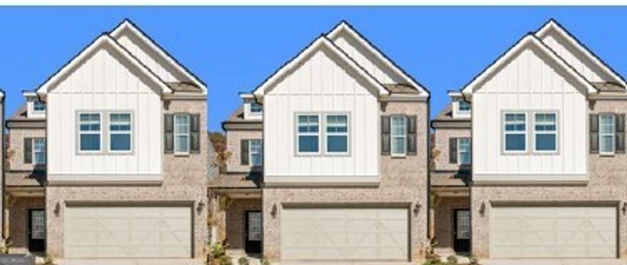$10,000 BUYER INCENTIVE with preferred lender. MOVE IN NOVEMBER! New Construction townhomes in The Village at Maple Street in downtown Dawsonville - OCTOBER MOVE IN! The LAWRENCE plan built by EMC Homes GA offers first floor living with zero-step entries in a beautiful END UNIT with 2 CAR GARAGE on the cul de sac with amazing COVERED PORCH! This huge 4 bed/4 full bath features guest bed and full bath on main, beautiful open kitchen with white cabinets, stainless appliances, tile backsplash and upgraded countertops - large island with pendant lights overlooks dining and family rooms. Downstairs also includes lovely entrance foyer, cozy fireplace, 7" laminates in main living area! Upstairs are 2 large bedrooms with 2 more full baths and elegant primary bedroom with en-suite featuring shower, double vanity, and huge walk in closet. Laundry room and open bonus LOFT area round out the spacious upstairs! The Village at Maple Street offers open concept floor plans offering aging in place-friendly features like lawn care and exterior maintenance-all handled for you. This is low maintenance living at its best - with no age restrictions! The Village at Maple Street is conveniently located in downtown Dawsonville near the North Georgia mountains, parks, and just minutes from Rt 400 and the North Georgia Premium outlet mall, shopping, dining, mountain wineries and Lake Lanier!  STOCK PHOTOS OF PREVIOUS BUILD.
