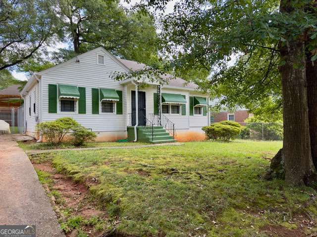 Kirkwood charmer seeks new owner! This one level home has been well maintained but is ready for modern upgrades. A flat, fully fenced backyard with mature trees and a patio will be great for enjoying outside activities. Kirkwood is one of Georgia's largest historic districts and holds character throughout the neighborhood. The Eastside Beltline Trail extension enhances walkability and lifestyle in a vibrant neighborhood that continues to trend upward.