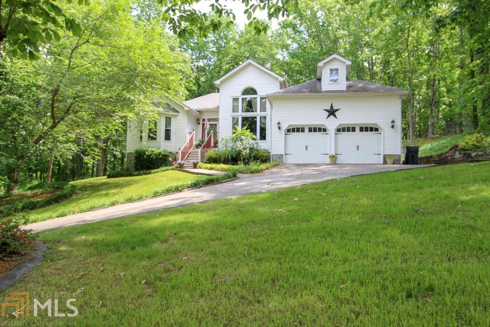 JUST IN TIME FOR SUMMER WITH A SWIMMING POOL WITH SLIDE AND A HUGE BACK DECK WITH GAZEBO FOR ENTERTAINING ON A PRIVATE WOODED 1+ ACRE LOT IN ONE OF THE MOST SOUGHT AFTER SUBDIVISIONS IN FLOYD COUNTY. 3 BEDROOM 2 BATH RANCH WITH HARDWOOD FLOORS, CATHEDRAL CEILING, SPLIT BEDROOM PLAN, OVERSIZED MASTER SUITE WITH DOUBLE VANITY, SOAKING TUB, SEPARATE SHOWER AND A HUGE WALK-IN CLOSET THAT IS AS LARGE AS SOME BEDROOMS. OPEN FLOOR PLAN WITH A FORMAL DINING AREA, BREAKFAST AREA AND BREAKFAST BAR. 2 CAR GARAGE AND OUTBUILDING FOR STORAGE. SUPER CONVENIENT TO TOWN WHILE ENJOYING THE COUNTRY ATMOSPHERE.
