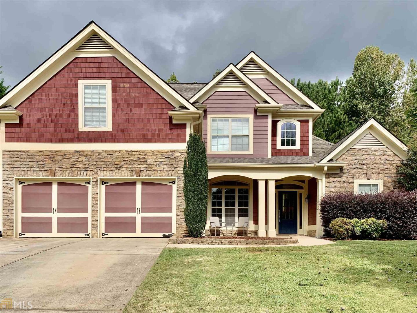 Welcome home to this immaculate Craftsman Style MASTER ON THE MAIN in Sweetwater Bridge Subdivision. This open floor plan home features a charming rocking chair front porch, 2-story foyer, vaulted ceiling in family room with cozy fireplace, hardwood floors in dining room, breakfast area overlooking family room, all stainless appliances remain along with washer/dryer, spacious master suite, huge master bath & walk in closet, 3 bedrooms up with full bath, private patio overlooking level backyard, 2 car garage and much more. A true must see!!