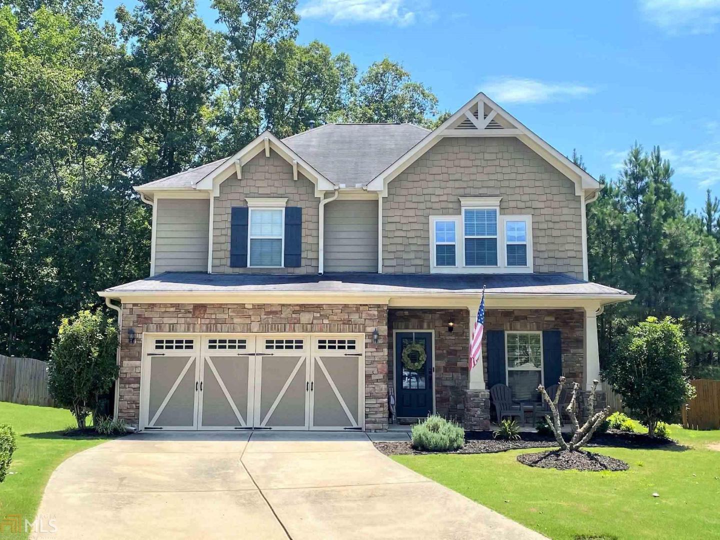 Welcome Home! This craftsman beauty welcomes you with a cozy front porch and sits on a culdesac lot, 1 mile from the upcoming Downtown Holly Springs Town Center! Fenced in back yard is an entertainer's dream - thousands in landscaping! Covered deck with electricity + commercial grade fans. Inside boasts of open floor plan, updated paint colors + hardwoods throughout main. Kitchen features granite countertops + SS appliances with view to family room. Separate dining + formal living/play room. Master bedroom has separate his + hers closet w/ walk-in. Bathrooms boast oftile work + granite and secondary bedroom sizes will not disappoint. Easy peach pass access @ Sixes Rd! Owner is agent.