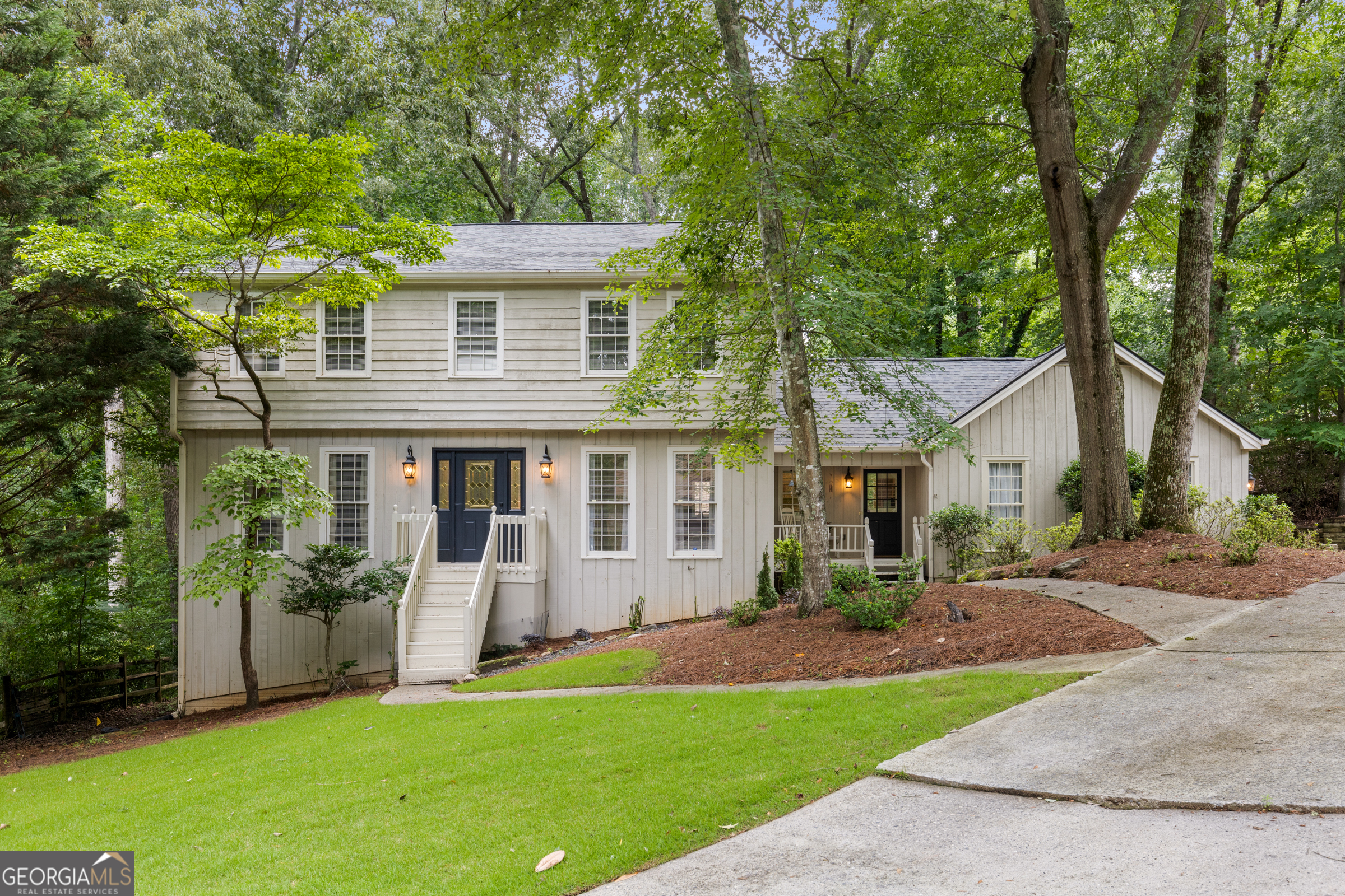 Welcome to this beautifully updated home located in the desirable Martin's Landing subdivision, offering space, style, and functionality for today's lifestyle. This spacious residence features 4 bedrooms and 3 full baths, including a bedroom and fully renovated bath conveniently located on the main floor - perfect for guests or multigenerational living. Upstairs, you'll find four generously sized bedrooms and two full baths, providing plenty of space for family and guests. The renovated kitchen is a true showstopper, boasting crisp white cabinetry, a large island, sleek stone countertops, and a walk-in pantry-ideal for cooking and entertaining. The finished basement offers flexible living space, perfect for a home office, media room, gym, or playroom - the possibilities are endless. Additional features include: Modern, neutral finishes throughout Light-filled, open living areas Ample storage space Prime location within Martin's Landing, with access to walking trails, the lake, pool, tennis courts, and more Don't miss your chance to own this move-in ready home in one of the area's most popular communities. Schedule your private tour today!
