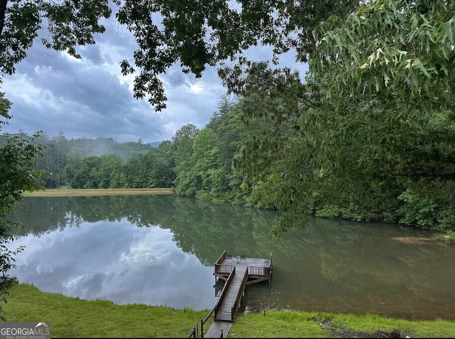 Nestled in the heart of the Blue Ridge Mountains, this charming cabin offers the perfect blend of rustic elegance and modern comfort. Set on a serene, private lake, the property boasts peaceful surroundings, making it the ultimate retreat. Located in the heart of the Aska Adventure Area, it provides exclusive community access to the Toccoa River and thousands of acres of USNF land right at your doorstep, making it perfect for outdoor enthusiasts and nature lovers. The home has undergone a thoughtful remodel including new hardwood flooring, fresh paint, updated baths, etc. The master suite offers a private sanctuary with a spacious en suite bathroom... Need more space or looking for a home where you can add value? Transform the basement into your dream space and significantly increase the value of your investment! YES...this property features a full UN-finished basement just waiting for your creative design ideas! Experience tranquility and adventure in one perfect location! Just minutes from Lake Blue Ridge, this property ensures easy access to all the vibrant offerings of downtown, including shopping and dining.