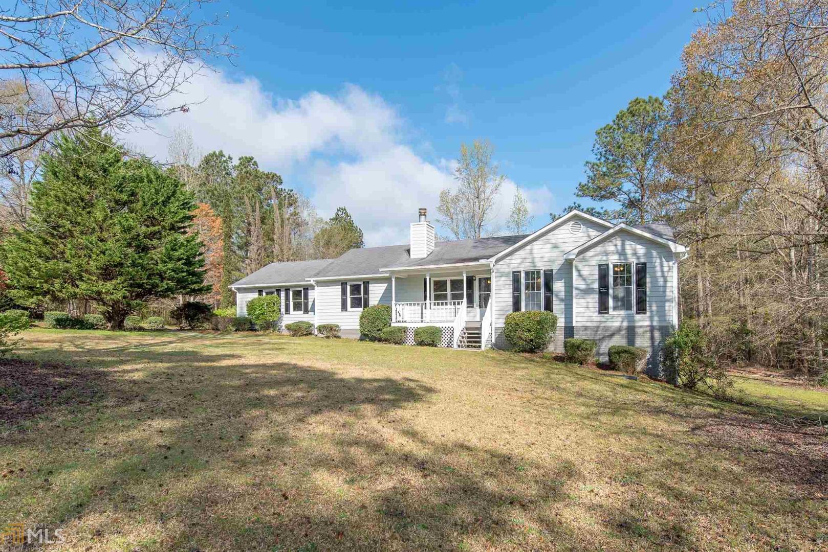 Check out the 3D TOUR! This beautiful home has just been renovated with brand new finishes; New granite counter tops in both kitchens and all bathrooms, New carpet throughout, New sheet vinyl flooring in kitchen and dinning room, New fixtures New appliances upstairs Kitchen-stainless steel-microwave, stove, dishwasher and refrigerator, New HVAC, New water heater, New garage door, New paint Interior/Exterior. Refinished tubs in master and upstairs bathrooms, Renovated DECK, New paint on back yard shed/storage. This home also has 2 fireplaces and 2 kitchens. The master bath has a whirlpool tub and double vanity. Front porch and deck perfect for entertaining guest.