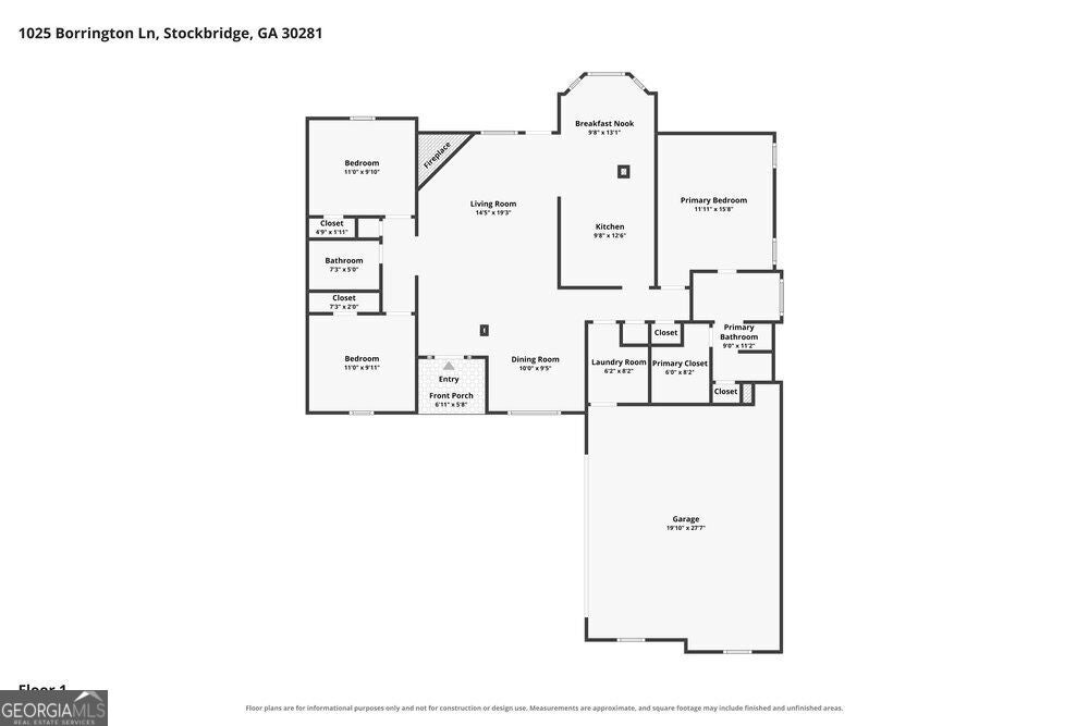 Photo of 1025 Borrington Lane, Stockbridge, GA 30281 (MLS # 10880662)