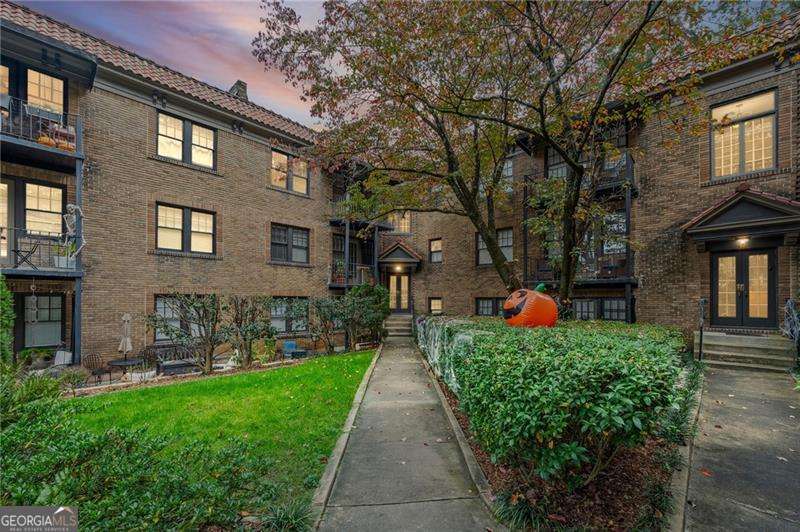Urban Charm Meets Everyday Convenience! Discover the perfect blend of historic character and modern comfort in this affordable, move-in ready upper-floor condo just steps from Ponce City Market, the Atlanta BeltLine, and a vibrant mix of shops and restaurants. This light-filled home welcomes you with a thoughtful floor plan, crown molding throughout, and a neutral color palette that compliments any style. The kitchen offers abundant counter and cabinet space, ideal for both everyday meals and entertaining. You'll appreciate hardwood floors in the great room and both bedrooms, paired with easy-care tile in the kitchen and bathroom. Step out onto your private balcony overlooking the charming courtyard-a perfect spot to enjoy your morning coffee or unwind after a day exploring the city. Set in a historic building in one of Atlanta's most active neighborhoods, this 2-bedroom gem delivers urban living at its best-walkable, welcoming, and wonderfully convenient. With everything you love about Atlanta right outside your door, this home truly captures the spirit of intown living.