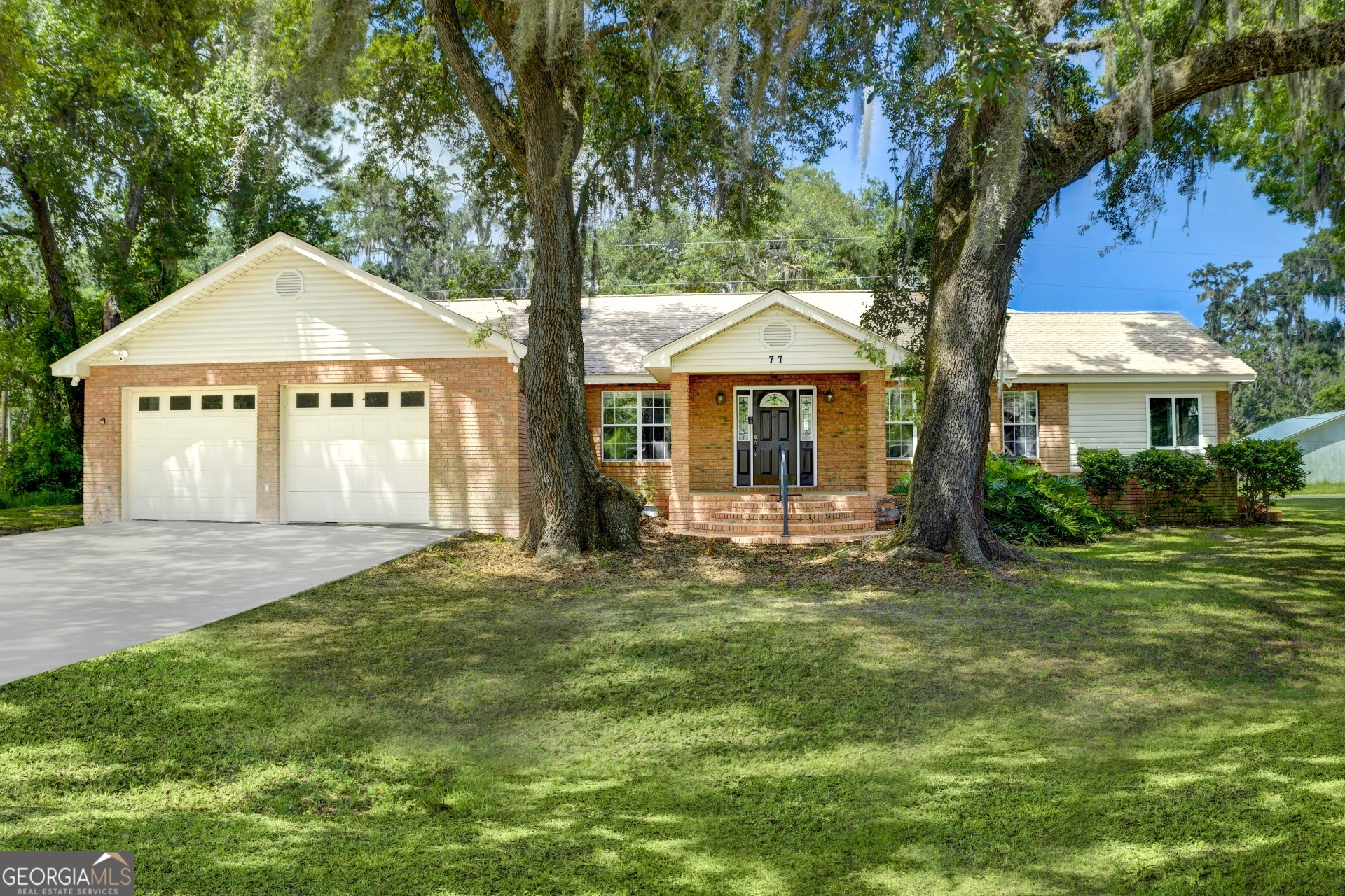 **One-of-a-Kind Property with River Views and Endless Potential** Nestled beneath a canopy of majestic oaks and ideally located between two quiet dead-end streets, this unique property offers a peaceful retreat with a partially obstructed view of the picturesque Crooked River. Whether you're looking for a vacation getaway or a serene everyday residence, this home offers a rare blend of tranquility and opportunity. A true fisherman's paradise, the property is just steps from a public boat launch and day dock, making it easy to enjoy all that the river has to offer. The home features a spacious sunroom that is part of the heated and cooled living space, perfect for year-round relaxation. Additional flex space offers room for a home office, hobby area, or extra guest accommodations. The Primary suite has two walk in closets and an en suite bathroom. The kitchen is equipped with a gas range, and the home includes a gas dryer and gas starter for the fireplace. Outdoors, enjoy a private in-ground pool and separate pool house, ideal for entertaining or unwinding after a day on the water. This property is being sold strictly **as-is** and is best suited for buyers with cash, conventional, or renovation financing. With its unbeatable location and abundant potential, this is a rare opportunity to create the home of your dreams near the water. 15 minutes to intercoastal waterway and Cumberland Island, Recreation Park with Tennis and Basketball Court, and a playground for the children. Also, home does need a roof. Roof Replacement Estimate is in the Documents Section.