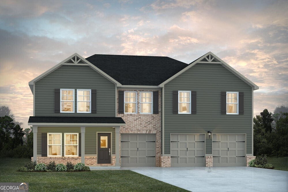 Woodlands Preserve offers spacious lot sizes with farmhouse style homes. The Walker floor plan has the space your family desires on a full unfinished basement. The kitchen includes abundant cabinet and counter space with walk in pantry. First floor features a bedroom with full bath and a flex room that can be used for office space or converted into an additional bedroom. Upstairs you'll find the primary suite with dedicated sitting area and private bathroom, 3 additional bedrooms, full hall bathroom, laundry room, and spacious loft space. Additional standard features include a covered game day patio, gourmet kitchen, recessed fireplace, smart fans, and LED mirrors.