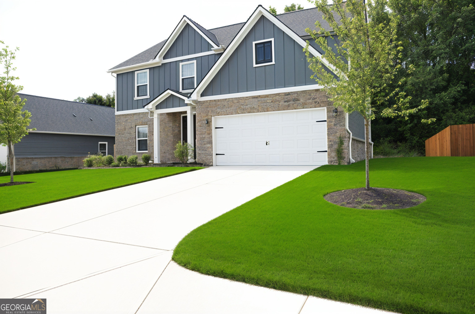 Welcome to 5855 Saddle Bag Ct. A Southern Charm & Modern Comfort! OFFERING $4,000 towards closing costs or rate buy-down with our preferred lender. Ask about this amazing opportunity!! This home offers a BRAND NEW WHOLE- HOUSE WATER FILTER SYSTEM!!! Home Built in 2023, Beautiful curb appeal with a covered front porch and gorgeous landscaped yard. Inside, the chef-inspired kitchen shines with granite countertops, stainless steel appliances, and white 36'' under-wood cabinetry. Upstairs, unwind in your spacious master retreat with a spa-like bath, separate tub and shower, and two massive walk-in closets. 4 bedrooms offer space for family, guests, home office or entertainment areas. Added thoughtful touches throughout, this home is move in ready!