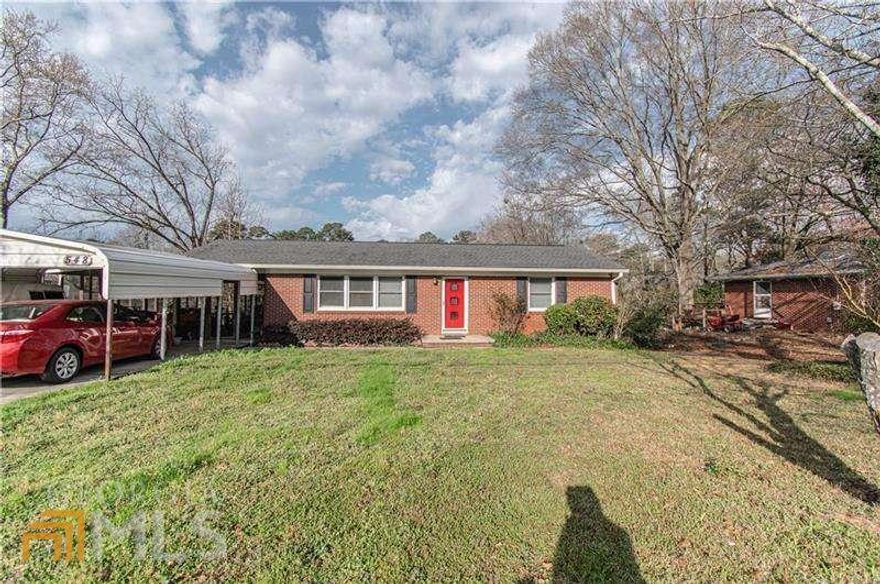 Location, location, location.  Charming East Cobb ranch home with basement.  The home is being sold As-Is.  This four sided brick home features 2 bedroom, one bath, a den/office, a full unfinished basement, screened side patio and a large deck overlooking the level back yard.  Showings to start on Saturday March 12. Offers to be reviewed Monday after 6pm. Please schedule with ShowingTime.  Please call or text listing with any questions.  David 404-931-7529