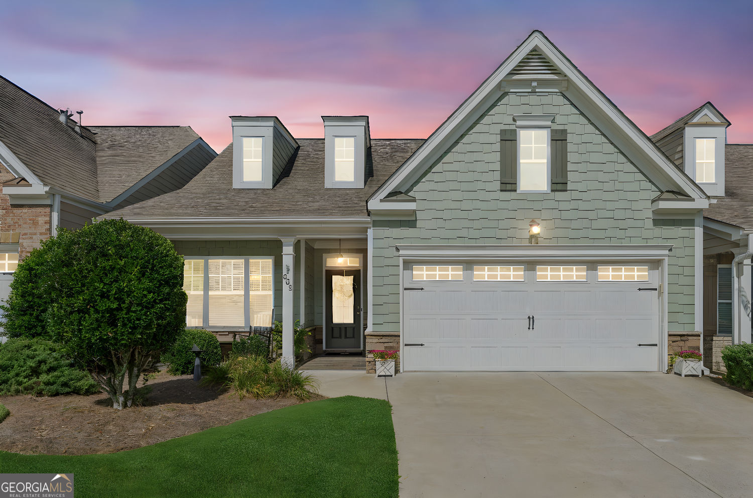 Welcome home to the lifestyle you've been dreaming of...effortless elegance and comfort in one of the area's most desirable active adult communities, just minutes from the charm, dining, and culture of downtown Woodstock and Roswell. This IMPECCABLY MAINTAINED 3-bedroom, 3-bath master on main home with a flexible bonus room offers the perfect blend of modern upgrades and timeless warmth. From top to bottom, every space has been thoughtfully designed to enhance your everyday life whether you're hosting, family or friends, relaxing, or simply enjoying the peace of your own private retreat. Step through the sunlit foyer and feel the warmth of home. A main-level guest suite offers ideal versatility perfect for overnight guests, a quiet office, or a hobby haven. The heart of the home is the open-concept kitchen and living area, where granite countertops, stainless steel appliances, a 5-burner gas stove, and a large island with breakfast bar create the ultimate space for cooking, gathering, and connection. The fireside family room, complete with custom built-ins, invites cozy evenings and casual entertaining alike. A spacious open concept dining room sets the stage for holiday dinners and joyful celebrations, while the main-level primary suite offers a serene escape with a spa-like walk-in tiled shower, dual vanities, a custom California Closet, and a laundry room just steps away for added ease. Upstairs, discover a third bedroom and full bath that is the perfect guest room, plus a versatile bonus room ready to become your craft space, media room, office, or extra storage area tailored to your lifestyle. Start your day with a cup of coffee on the welcoming rocking chair front porch, and end it with your favorite book on the peaceful screened-in back porch, complete with beadboard ceilings, dual ceiling fans, and the perfect breeze for unwinding. Practical perks make life here as effortless as it is enjoyable: a spacious 2-car garage, abundant storage, and low-maintenance living thanks to a well-managed HOA that covers landscaping, exterior painting, roof replacement, trash service, and upkeep of the sparkling pool and clubhouse. With a strong reserve fund and thoughtful planning, you can simply relax and enjoy your home. Best of all, this vibrant community is full of energy and connection, with fun events and activities to keep your days full and your heart happy. Whether you're looking for a peaceful retreat, a place to entertain, or a true sense of community this home checks every box. It's not just a place to live... it's a place to thrive. Opportunities like this don't come along often. Schedule your showing today and start living the life you've been dreaming of!