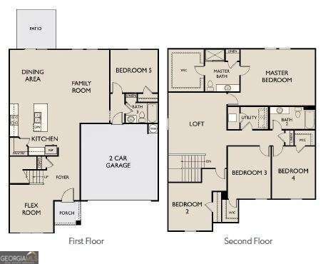 Limited-time incentives make the Galileo at Casteel a must-see, offering thousands in upfront savings and hundreds in monthly payment costs. Call for details! This 5-bedroom, 3-bath two-story home features a huge loft, private owner's suite, and a guest bedroom on the first floor. The open-concept kitchen and large family room are perfect for entertaining. The home includes a full stainless steel appliance package and washer/dryer. Community amenities include a pool, clubhouse, disc golf course, walking trails, pavilion with grills, bocce ball and cornhole courts, and a playground, all conveniently close to schools, shopping, and dining