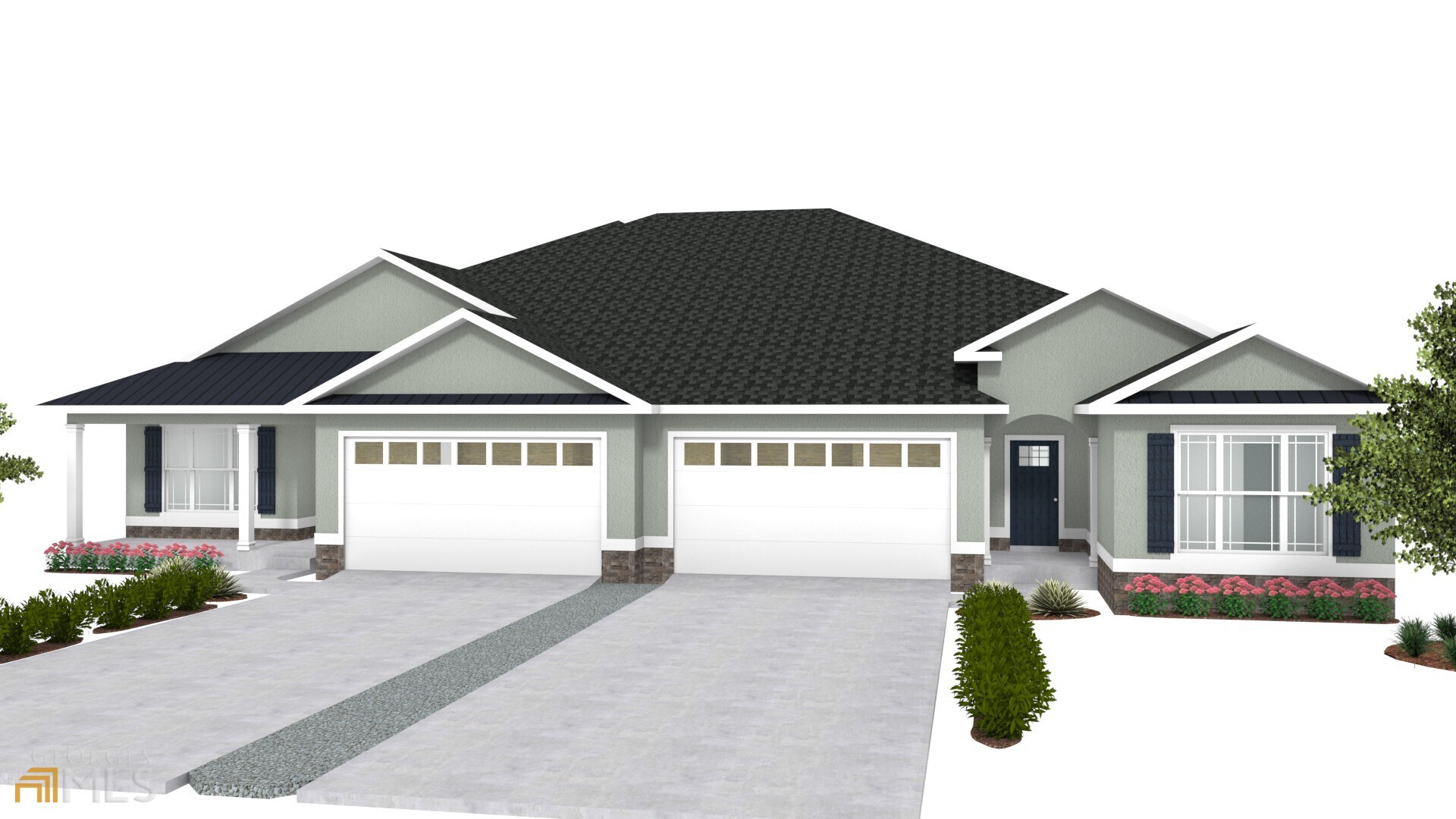 New Construction in our new marsh front community, Ryan's Cove. Stucco and stone exterior. Custom cabinets with 3cm quartz in kitchen, LED recessed lighting, under cabinet lighting, stainless appliances and tiled back splash in kitchen. Large walk in pantry with wood shelves in kitchen. Large Laundry room with wood shelving. Tile floor everywhere except bedrooms, which are carpet. Master bath has a 6' walk in tile shower, six foot garden tub, double vanities in master. Master suite has two large walk-in closets. Garage is finished with t1-11 and has ample flooring above for storage. Lawn care is included in HOA dues, as well as access to the new pool and fitness center. Image is a computer generated image.