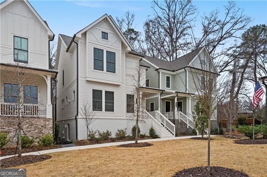 Stunning New Construction home walkable to downtown Alpharetta.This beautifully crafted, never before occupied 4 bedroom, 3.5 bathroom masterpiece is located just minutes from trendy restaurants, coffee houses, and shopping. Perfectly blending luxurious finishes with modern convenience, this home offers high-end features throughout. Key features include an open & spacious floor plan with 9' and 10' ceilings, quartz counters, hardwood flooring, and new blinds throughout. The natural light creates an airy & inviting atmosphere. The Chef's kitchen is equipped with premium Wolf and Subzero appliances. Ample counter space and custom cabinetry will make cooking and hosting a joy. Upstairs, the spacious owner's suite features a stunning tray ceiling offering a retreat-like ambiance. This suite also includes a large custom walk-in closet for optimal storage plus a nearby laundry room with cabinetry. Enjoy a large two car garage for your vehicles and extra storage needs, plus a private backyard. Don't miss out on the chance to make this brand-new, never-lived-in gem your new home! Schedule your showing today and experience the best of Alpharetta living!