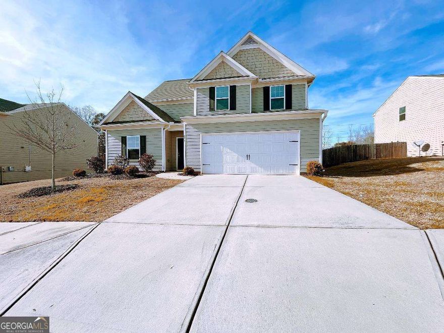 Look no further! Stunning two-story home with 4 bedrooms and 2.5 Baths built in 2019 is just like new! Open concept Kitchen with granite counter-tops and walk-in pantry is open to large family room, perfect for entertaining. Gracious office/living room and dining room large enough for a full sized dining room table. All bedrooms on the upper level are spacious and include a large master suite with his & hers walk-in closets, separate shower, and garden tub. You will love the flat, private, fully fenced backyard. Large 2 car garage. The Seasons at Pendergrass offers swimming pool, playground, club house, walking trails and a neighborhood lake. Near I-85, Tanger Outlet and Chateau Elan Winery/Hotel/Golf . Make it your own!