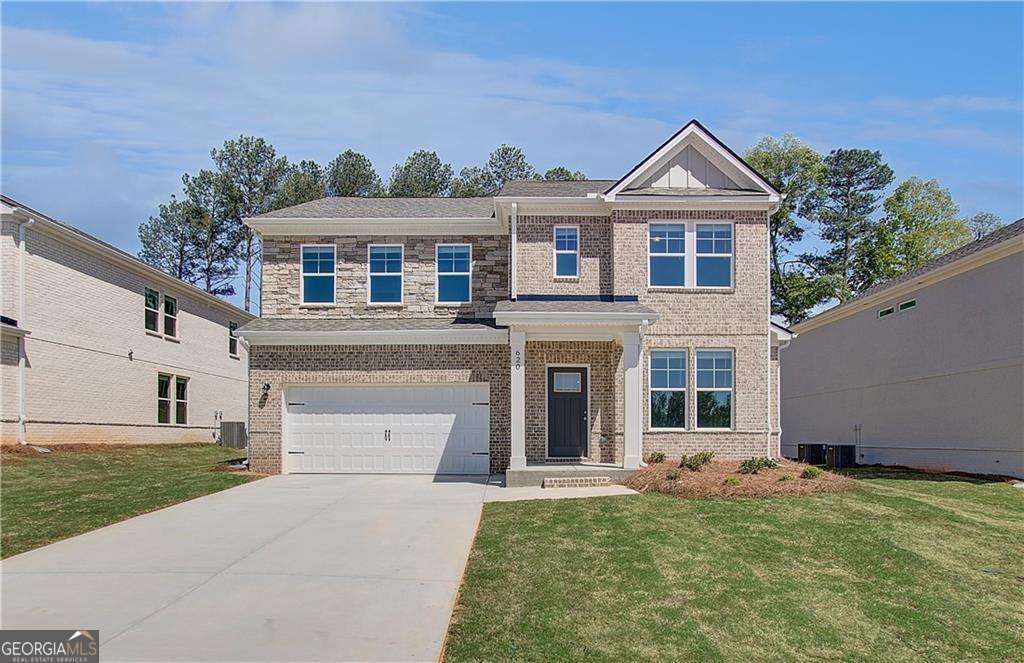 READY RIGHT NOW! Welcome to your new home! The Ridgewood floorplan on Homesite 107 at Bowers Farm, an exclusive community in sought-after McDonough by DRB Homes, is a beautifully crafted four-sided brick residence where every detail has been thoughtfully designed. This spacious single-family home features four bedrooms, including one on the main level, three full bathrooms, and an open-concept layout perfect for modern living. The heart of the home is the stunning kitchen, which boasts a large island with quartz countertops, elegant cabinetry, and a generous walk-in pantry. Upstairs, you'll find a versatile loft area, a luxurious primary suite complete with a spacious walk-in closet and a grand shower. This home is perfectly located just under 2 miles from the interstate and 2 miles from McDonough Square, making it ideal for shopping, dining, and easy access to I-75. Enjoy a host of community amenities, including a swimming pool, pavilion, clubhouse, sports court, and a walkable neighborhood with a beautiful entrance. Lawn care is also included, offering you a maintenance-free lifestyle. Please note: If the buyer is represented by a broker/agent, DRB REQUIRES the buyer's broker/agent to be present during the initial meeting with DRB's sales personnel to ensure proper representation.