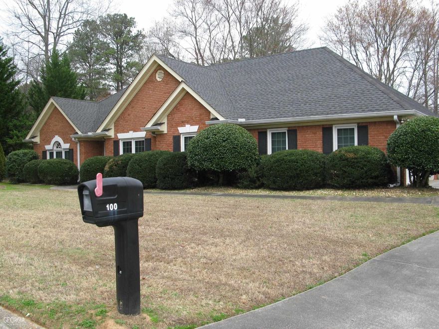 Come view this exciting new listing, consisting of a 3-Sided Brick Ranch in sought after Heritage Lake Subd. This property features a split floor plan consisting of 3 bedrooms and 2 full baths, a huge bonus room on the upper level, and an exceptionally large patio, all of which is situated on a private corner lot. Other features include a large Family Room with brick fireplace, Kitchen with a Breakfast Bar and a Bay Window, a separate Dining Room and a separate Laundry Room with overhead storage cabinets, all on the main. All windows were replaced with double insulated glass units and the HVAC System is less than 2 years old (2021). This home also has a side entry garage and 3 separate doors leading to Rear Patio for private entertaining and/or that early morning coffee. Home is being sold "As Is" and may require some TLC to the interior. Private Lake with picturesque Gazebo and fishing, Junior Size Olympic Pool, clubhouse, 2 tennis courts and basketball area