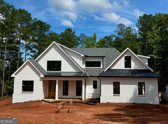 GORGEOUS NEW CONSTRUCTION home in the prestigious gated subdivision, River Forest. This community offers 2 pools, tennis courts, clubhouse, gym, championship golf course and so much more! Nestled in a quiet cul-de-sac, this home is sure to check all your boxes. The primary and guest suite are on the main floor, along with a gourmet kitchen, walk-in pantry and upgraded appliances. Outside you will find a beautiful covered patio and fireplace to unwind. Upstairs, there are 2 additional bedrooms and a spacious bonus room that can be used as a 5th bedroom. The house plans have been modified to have a 3 car garage, instead of 2. Also, a full bathroom has been added on to the bonus room . Measurements are estimated. Please remeasure if concerned. Construction is estimated to be completed by the end of July 2025. Call today for a private showing.