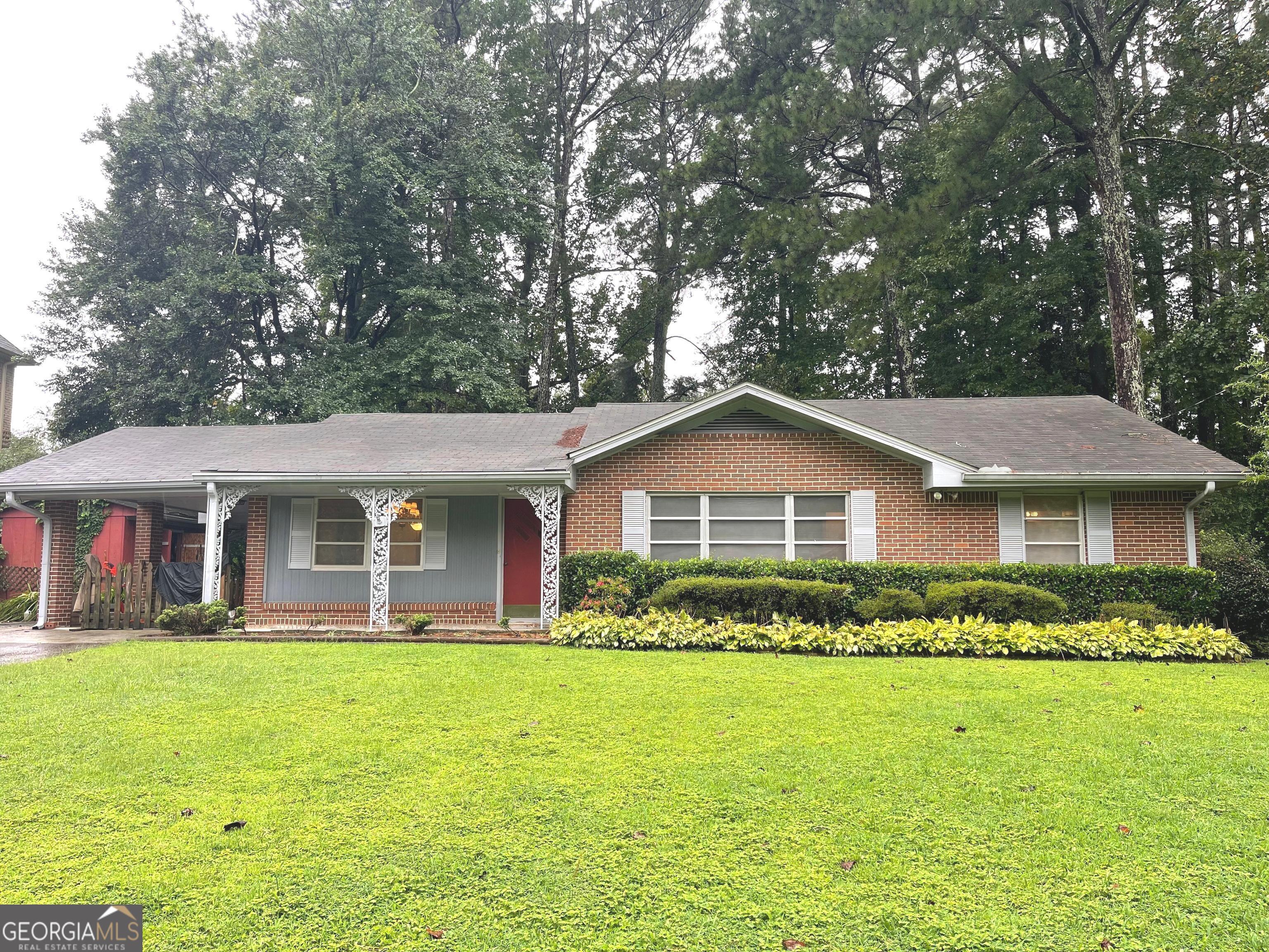 Rare opportunity in the highly sought after Briarlake Community. Quiet established Neighborhood, Convenient to shopping and Interstate 285. This charming Ranch style home with 4 sides brick offers 3 bedrooms 2 full bathrooms, separate dinning room, sunroom and unfinished basement. HVAC (1 year old) The property features fenced yard, private backyard, access to the unfinished basement. Carport with storage building off the carport. This home is being sold as is. Opportunity to personalize a well located versatile property.