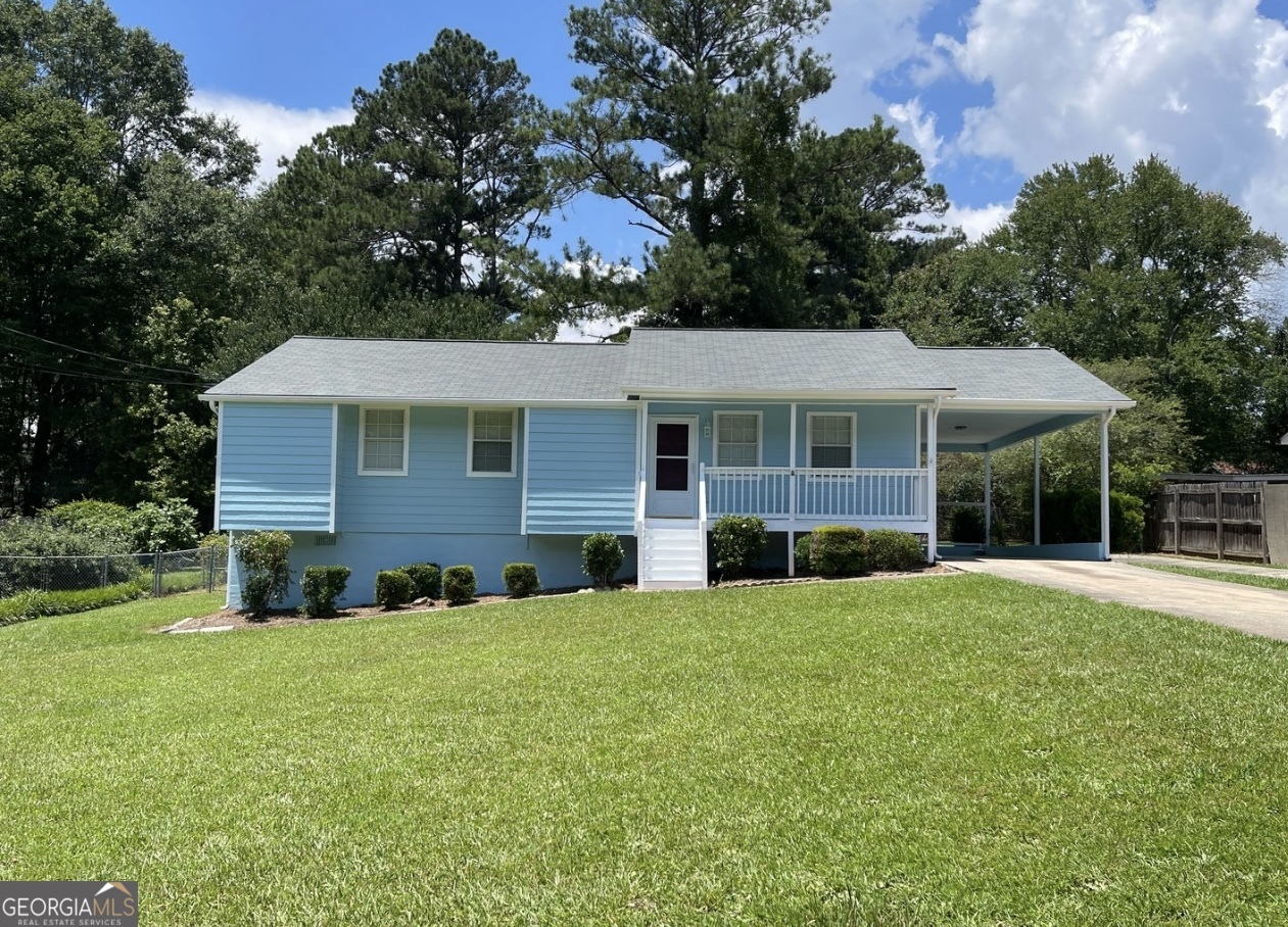 This 3 bedroom and 1 1/2 bath has new flooring and paint throughout. Living room is spacious and offers lots of natural light. Totally renovated kitchen has new cabinets, countertops tops and features a large sink, refrigerator, dishwasher, microwave and range. Access off kitchen leads to the large deck overlooking the backyard with a detached oversized single car. Off the living room you will find all 3 bedrooms and hall bath with adjoining 1/2 bath to primary bedroom. Renter's insurance is required to avoid being enrolled in the $15 monthly liability to landlord insurance. Sorry, no pets. Application required on each person over 18. Non refundable application fee of $75 per applicant.