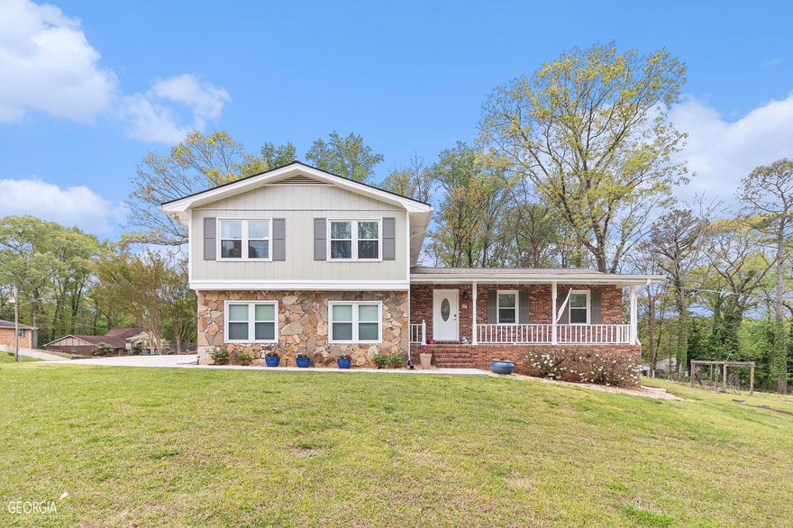 This home has been continuously updated and upgraded. So much has been done to benefit the new owners. New furnace and air conditioning unit with top of the line dual system. 50 gallon water heater in 2020, hot water recirculation system installed for better hot water availability, architectural shingles five years ago, new septic drain lines and 1000 gallon tank in 2020. New lid on septic and pumped in 2023. New driveway in 2022. All windows upgraded and replaced in 2023. Kitchen is updated with new cabinets and quartz countertop,  New engineered hardwood floors in 2021. New shower with tiled backsplash in 2023. Exterior paint in 2023 along with many rooms of interior paint. New insulated garage doors. New carpet in 2022. Over 100 trees were removed and landscaped, with Bermuda sod and island design. Wonderful corner lot with large fenced backyard and an outbuilding. Check out the heart shaped island in the aerial pictures.