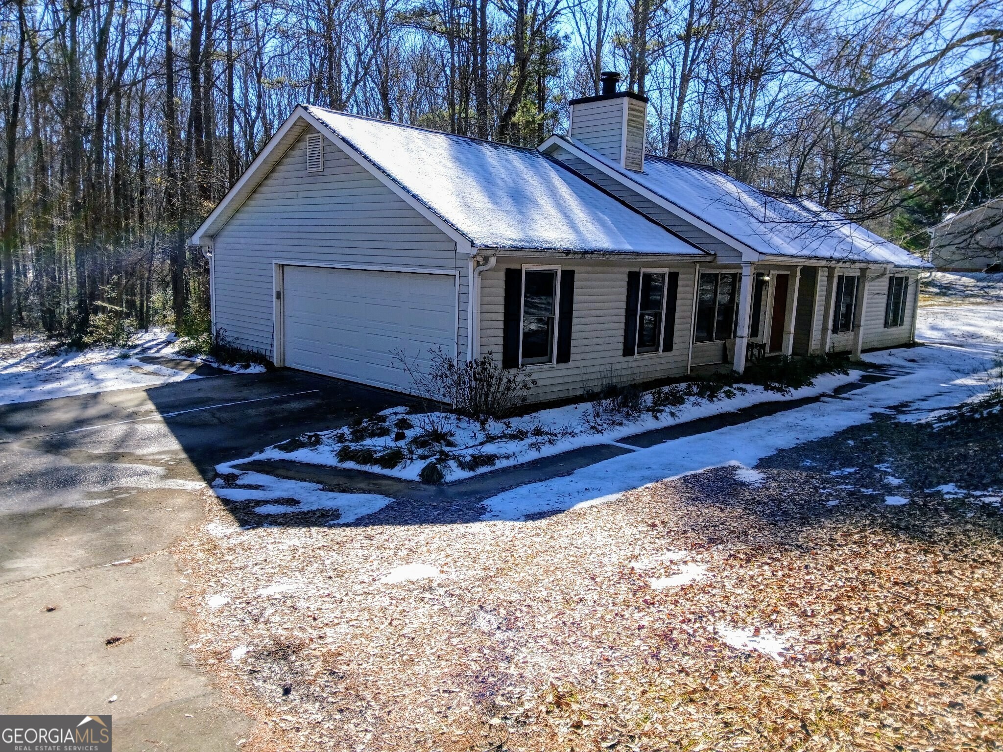 Great Location! This recently renovated 1,400 sq. ft. ranch-style home offers a peaceful setting with modern conveniences. The property features 3 bedrooms, 2 bathrooms, and a bright, open Living room complete with a gas starter fireplace. The spacious master suite includes a soaking tub, walk-in closet, and separate shower. Two additional bedrooms provide versatility for family or guests. Enjoy the convenience of a two-car garage with kitchen-level entry, a cozy patio area, and recent upgrades throughout. The property's location offers easy access to Peachtree City, Newnan, and nearby shopping, dining, and recreational amenities. A rare opportunity for comfortable living in a highly desirable area-schedule your tour today! Great Schools!