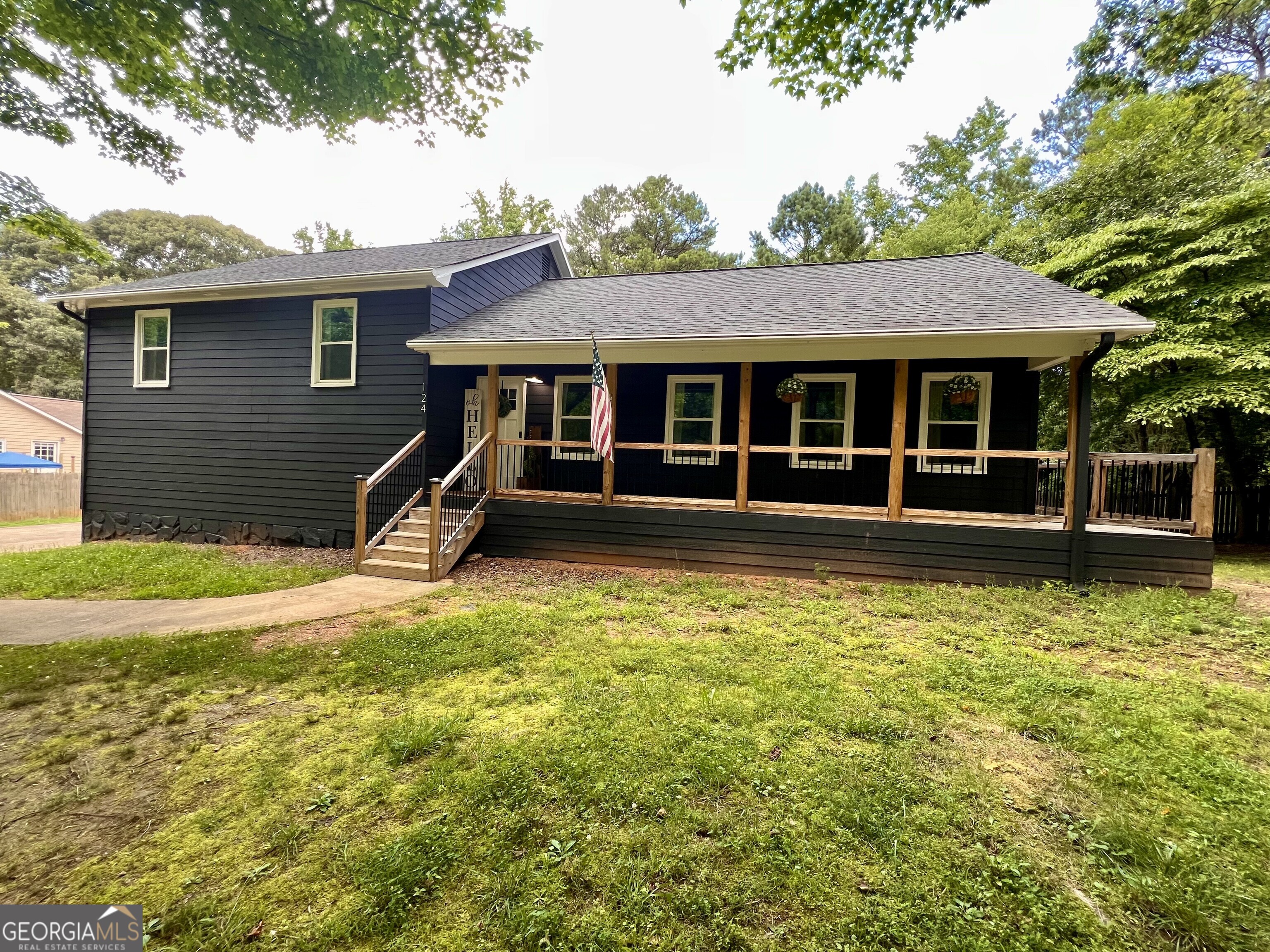Owners have completely transformed this beautiful home! Located in one of the most sought-after areas, this fully renovated 4-bedroom, 2-bath beauty combines thoughtful design with top-tier upgrades across 2,176 square feet of living space. Tucked on a flat, fenced-in .6-acre lot with both front and back yards, it's the perfect blend of indoor comfort and outdoor living. The heart of the home - the mid-level kitchen and living area - has been completely transformed with new countertops, sleek new cabinetry, and premium appliances. A few steps down, the fully finished lower level features a private bedroom and flexible living space, ideal for guests, a home gym, or a cozy media room. All bathrooms have been fully updated, and the entire home has been repainted to reflect a fresh, modern style. Outside, you'll love the brand-new wraparound porch, spacious back patio with a pergola, and a large, versatile shed that can serve as a workshop, studio, or storage haven. Other standout features include: -Allergy-friendly central air with HEPA UltraAire 98H filtration -High-end gutter guards -Multi-level layout offering great flow and separation of space Whether you're hosting friends or enjoying a quiet night in, 124 Dockside Downs offers the space, style, and flexibility to match your lifestyle.