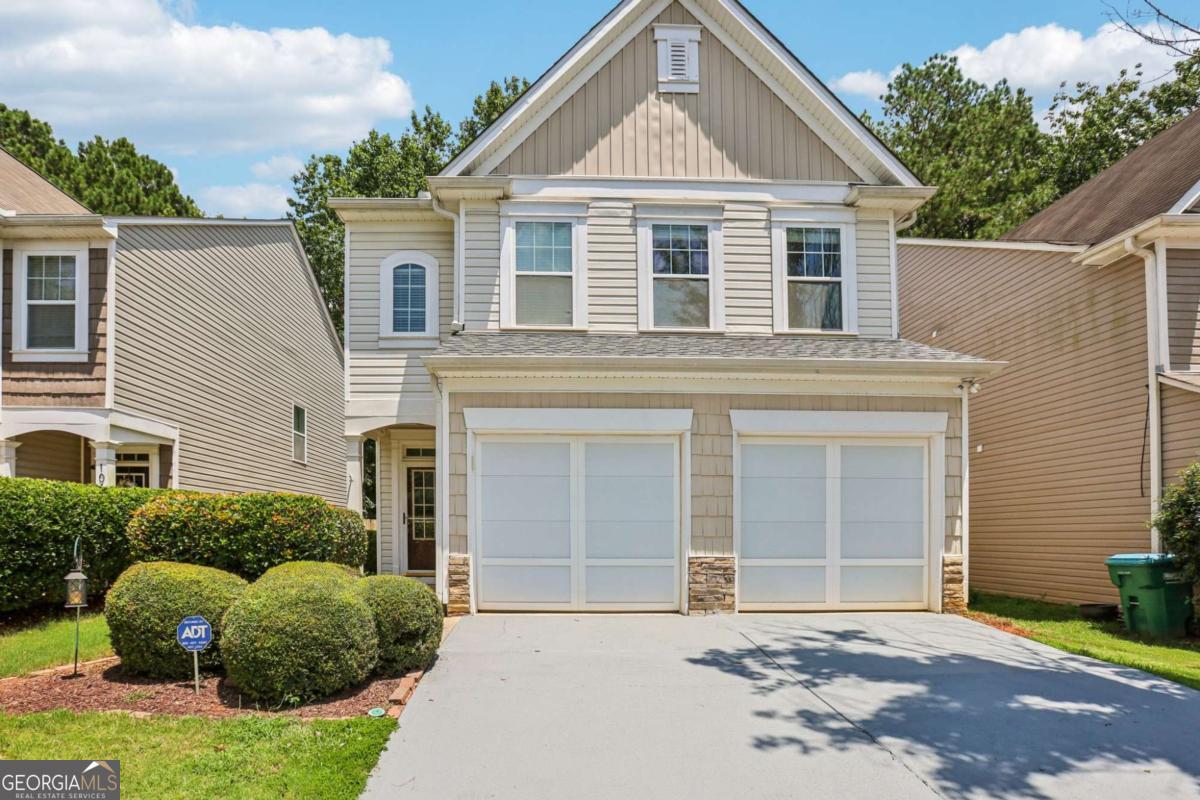 Charming Two-Story Home in Prominence Court - The Perfect Blend of Comfort, Style & Location! Welcome to this beautifully maintained and truly move-in ready home in the highly desirable Prominence Court community of Canton! With a picturesque, park-like backyard, this residence offers the ideal mix of modern updates, functional spaces, and inviting charm. Step inside to discover bright, open living areas featuring durable and stylish **laminate wood flooring throughout-**that's right, no carpet anywhere! The formal dining room impresses with elegant columns and classic chair rail details, setting the stage for memorable gatherings. The light-filled living room is centered around a cozy fireplace and flows seamlessly into the updated kitchen, complete with granite countertops, a breakfast bar, tile backsplash, and a sunny breakfast room overlooking the private, fenced backyard. Upstairs, a spacious loft provides incredible versatility-think home office, media room, playroom, or gym. The oversized primary suite features a vaulted ceiling and en-suite bath with dual vanities, a soaking tub, separate glass-enclosed shower, and vanity seating for added comfort. Two additional bedrooms, a full hall bath, and an upstairs laundry room complete the second level for everyday convenience. Step outside to your own backyard oasis-a covered patio with a charming pergola, extended entertaining area, and plenty of space for outdoor dining, grilling, or simply relaxing under the Georgia sky. Tech-savvy buyers will love the smart home upgrades, including smart thermostats, a video doorbell, and a vehicle charging station. The community features a swimming pool, playground, and walking trails, just steps from your front door. Located minutes from downtown Canton and Woodstock, with easy access to I-575, shopping, parks, dining, and entertainment options-this home truly offers the lifestyle you've been searching for. Don't wait-schedule your private showing today and make this incredible home yours before it's gone!