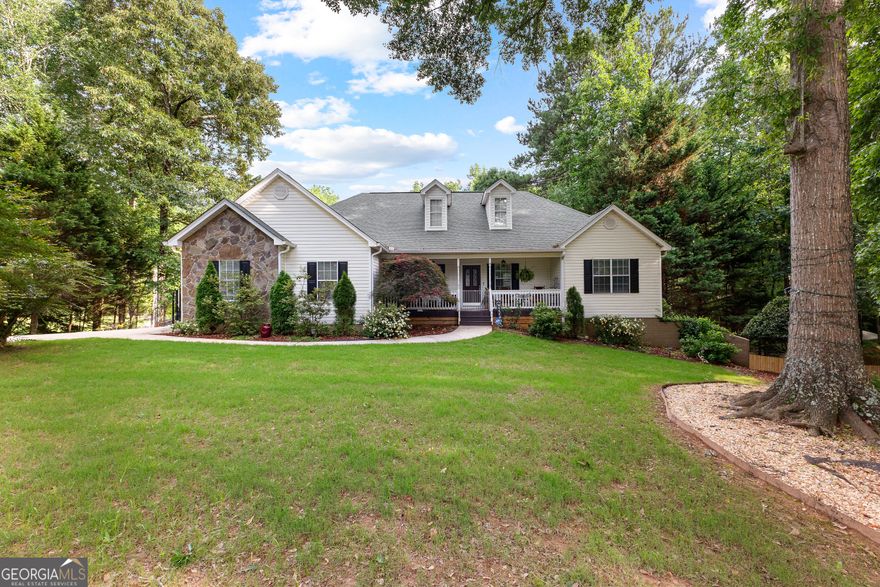 Welcome to your private retreat in Newnan! Nestled on 2.74 serene acres, this spacious 4-bedroom, 2-bathroom home offers the perfect blend of comfort, functionality, and outdoor enjoyment. The main level features an open, inviting layout with a well-appointed kitchen-ideal for everyday living and entertaining. Step outside to a large deck overlooking the backyard that features a creek, perfect for morning coffee or evening relaxation. Downstairs, the fully finished basement adds valuable living space for a media room, gym, or guest area. Enjoy summer days in the above-ground pool spa, complete with a patio area for lounging and gatherings. A peaceful creek runs along the back of the property, creating a beautiful natural backdrop. With room to roam and space to grow, this property offers a rare combination of privacy and convenience-don't miss it!