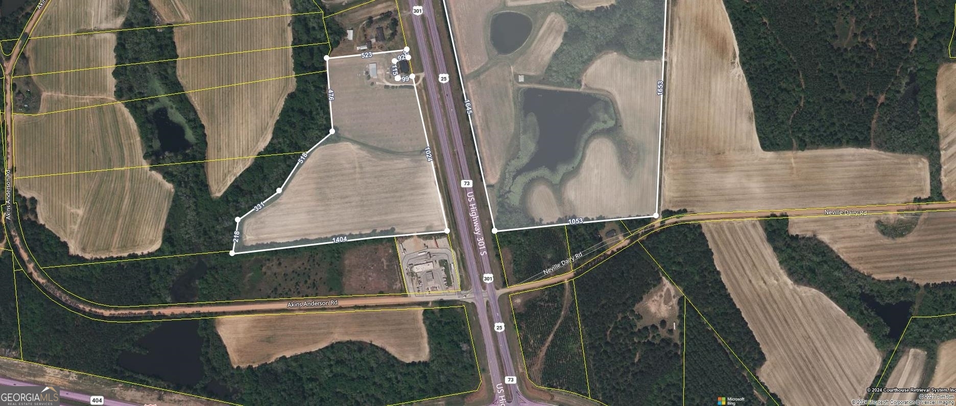 Location, Location, Location. This 19.878 acre tract is located on Highway 301 S. at I16. and is less than 30 miles from the new Hyundai mega sight. This acreage has water, gas and gravity flow sewage available across the road, With the expected growth surrounding the Mega site this would be a great location for industrial, commercial or multi-family housing. the 3.925 acres joining this property can be added for $1,570,000.00 if the buyer needs a larger footprint.