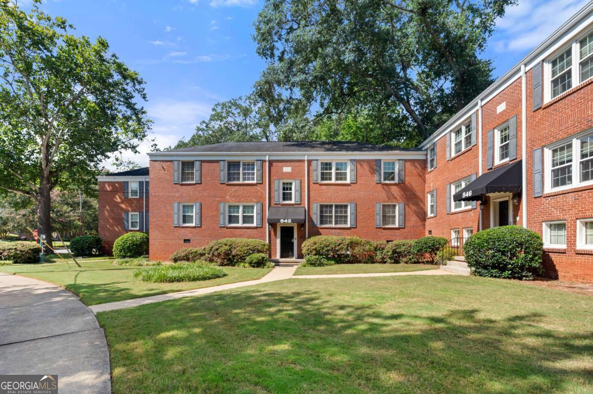 Looking for a home that's as cool as your playlist? This renovated Candler Park condo delivers. It's got all the enduring charm you want with the modern upgrades you need. Step inside to a bright, open layout featuring a kitchen that's ready for your next intimate gathering. We're talking stone counters, stainless steel appliances, and sleek subway tile. The real hardwood floors tie it all together, making the whole space feel effortlessly chic. The bathroom is just as impressive, complete with classic black and white tile Need room to unwind after a long day? The main bedroom fits a king-size bed with room to spare. The second bedroom is your personal wild card-perfect as a home office for your hustle, a guest room for friends, or a studio for your side project. Plus, you get your own dedicated storage unit for all your gear in the basement The best part? The location. Skip the traffic and walk to the Freedom Park Trail, enjoy the outdoors at local parks, or grab a drink with friends at the shops and restaurants in Candler Park and Little 5 Points. On your off days, you can chill by the onsite pool, play a round of tennis, or just relax, knowing your low HOA covers nearly everything. Parking is gated with assigned spot and street parking always available for guests. This isn't just a place to live-it's a lifestyle.