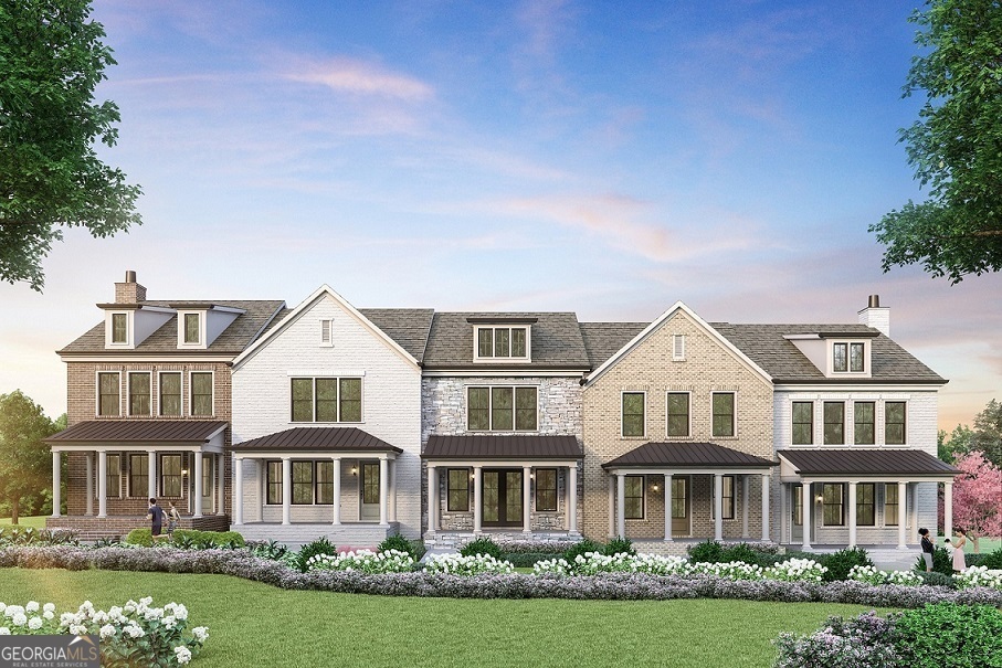 INTRODUCING CHISWICK'S NEWEST PLAN, THE HARLEIGH BASEMENT! MOVE IN READY FOR A 2024 Closing. This home features a beautiful STONE ELEVATION with the ability to walk right in on your main level to Thompson Street as you come home from a nice stroll in Downtown Alpharetta or shopping/dining at Avalon! Luxury is in every detail with EmpireCOs newest community located in one of downtown AlpharettaCOs most prestigious addresses. Just steps from Avalon and a quick walk from the heart of downtown, in connection with the Alpha Loop, Empire ChiswickCOs four districts impart an old-world feel and reflect a regal period of classic brick architecture. With shops, restaurants, and entertainment options all at your door, Chiswick is the sweet spot between historic charm and modern living, appealing to everyone no matter what stage of life theyCOre in. Much like the London district itCOs inspired and named after, here is where the tranquility of the suburbs meets the energy of AtlantaCOs urban core. Revel in semi-private courtyards and formal gardens when you own one of these 43 luxurious English-style 3- and 4-bedroom townhomes. The Harleigh plan features amazing details with an abundance of space. This ELEVATOR READY home opens its doors for so much creativity! The first floor features a Rec Room perfect for an office or in-law suite with a full bath. The main floor features a spacious family room with fireplace opening out to your front covered porch overlooking greenspace, an oversized island large enough to serve as a buffet, a chefCOs kitchen with high end stainless steel appliances, 42C stained/painted cabinets featuring soft close doors/drawers, walk in pantry thatCOs alongside the butlerCOs pantry, the dining room is perfect for your oversized dining table, and a tech area perfect for your drop off station. The 3rd floor features a generous Primary Suite with a large walk in custom designed closet, a spacious bathroom with luxury tiles, large walk in shower with bench and a lavish soaking tub. There is a laundry room and 2 secondary bedrooms that share a full bath. READY NOW FOR A 2024 Closing. Photos are REPRESENTATIVES as this home is currently under construction. This community is SHOWN BY AN EXCLUSIVE APPOINTMENT ONLY CALL TODAY TO SCHEDULE AN APPOINTMENT TO SEE OUR BEAUTIFULLY APPOINTED MODEL HOME!