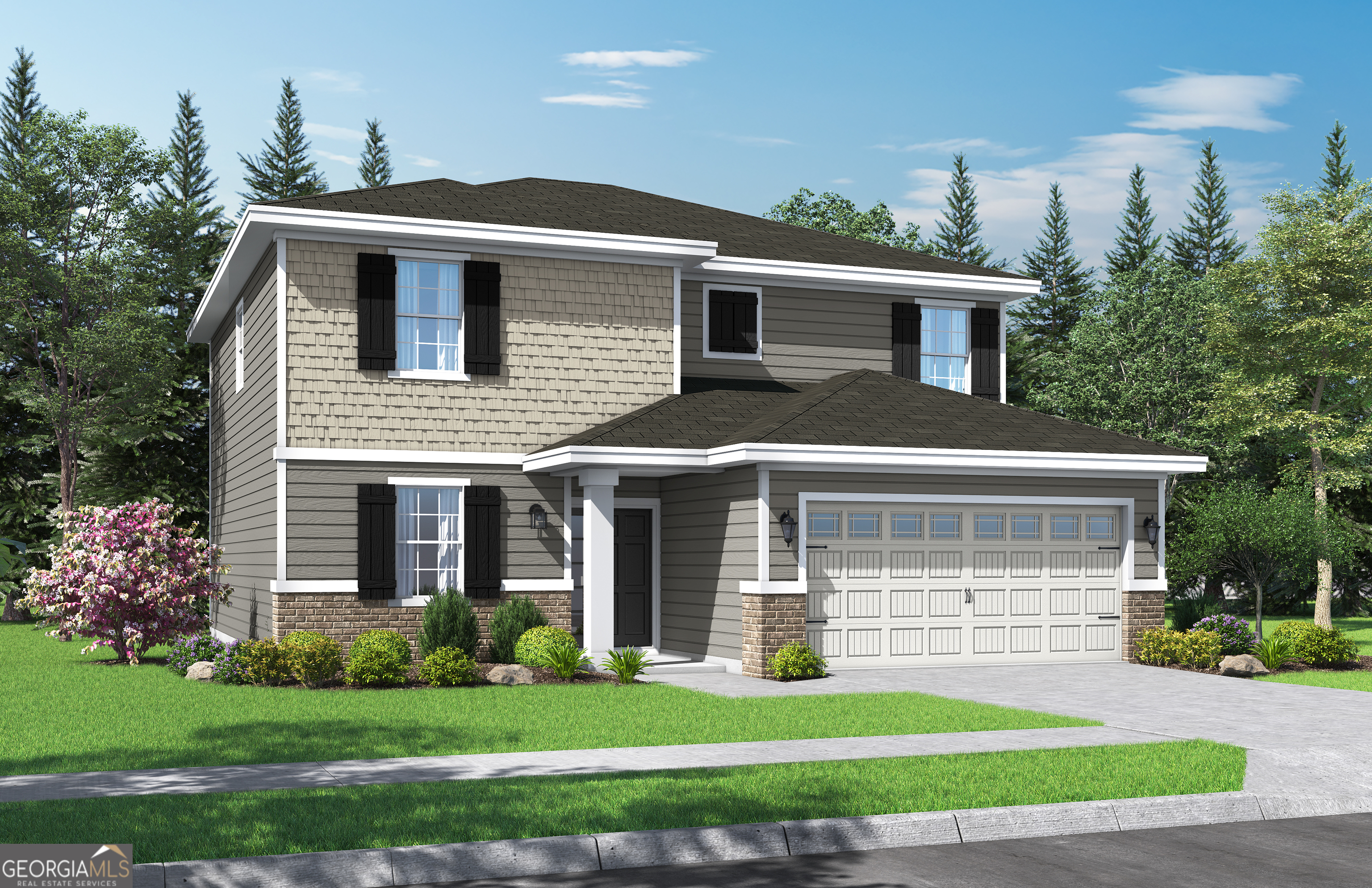 New construction home in Mountain Brook West community! Buyer "FLEX CASH" of $5,000 towards closing costs, pre-paids, or rate buy down with the use of preferred lender and preferred title company. 4 bed, 2.5 bath, 2,386 sq ft. home with an open floor plan, granite countertops and spacious master suite. Flex room on main floor which could be used as an office space, dining room, play room, etc. Private wooded backyard view! The lot rises gently from the street to a flat building pad and phenomenal yard. House is a raised slab with a level backyard - perfect for entertainment or play space. Window blinds included throughout the home. Call now for additional information on this home and other new construction homes by City Homes! Please note that virtual tour/photos showcases the home layout and colors and design options although actual home for sale may differ. Photos are of similar model but not that of exact house. Pictures, photographs, colors, features and sizes are for illustration purposes only and will vary from the homes as built.