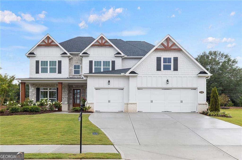Exceptionally Priced Luxury in Montebello - Seller Says Bring All Offers! Welcome to a rare opportunity in Montebello, one of North Atlanta's most coveted luxury communities. The seller is highly motivated and ready to make a deal! This is your chance to own a thoughtfully upgraded Toll Brothers masterpiece at an incredible value. Bathed in natural light from dramatic two-story spaces and floor-to-ceiling windows, this home blends sleek sophistication with warm functionality! Ideal for today's discerning professionals who value both form and function. Whether you're leading a team of engineers, working remotely in tech leadership, or at one of the many healthcare facilities this layout is designed to support both productivity and peace. The chef's kitchen is an entertainer's dream with stainless appliances, gas cooktop, stone countertops, and a cozy keeping room... perfect for everything from morning chai to late-night brainstorming. A spacious covered porch and extended patio overlook the level, private backyard, perfect for hosting gatherings or relaxing under the stars. The main-level guest suite with ensuite bath offers flexibility for multigenerational living or visiting relatives. Need a home office or quiet reading nook? The formal living room with serene views is ready to become your productivity zone. Upstairs, the oversized primary suite is a true retreat, accompanied by three additional guest suites and a third full bath. The three-car garage and flat backyard are rare finds, especially in a neighborhood with this level of prestige. Montebello features a robust amenity package including a resort-style pool, clubhouse, lighted tennis and pickleball courts, a 3-acre lake, and community events designed for connection and recreation. Built by Toll Brothers, one of Atlanta's top-tier luxury builders, this home is a statement of quality and style. The seller is ready to move, act quickly and bring your best offer. Don't miss the chance to make this incredible home your own!