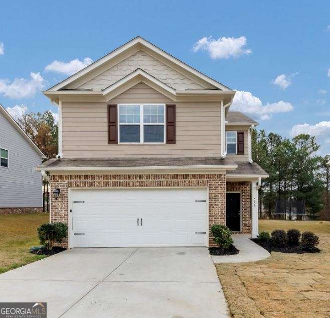 Move-in ready house awaits its new owner! Featuring an open-concept living that seamlessly integrates the kitchen, dining area and family room, is perfect for entertaining. The kitchen offers a lot of storage with modern white cabinets, a large island, and a pantry. Beautiful granite countertops complete the picture. The second floor provides privacy with three well-sized bedrooms. The laundry is located on the second floor, eliminating the need to carry laundry up and down the stairs. The HOA gives you access to the clubhouse, gazebo, two swimming pools, and children's playground. Enjoy the proximity to shopping centers, restaurants, and great schools!